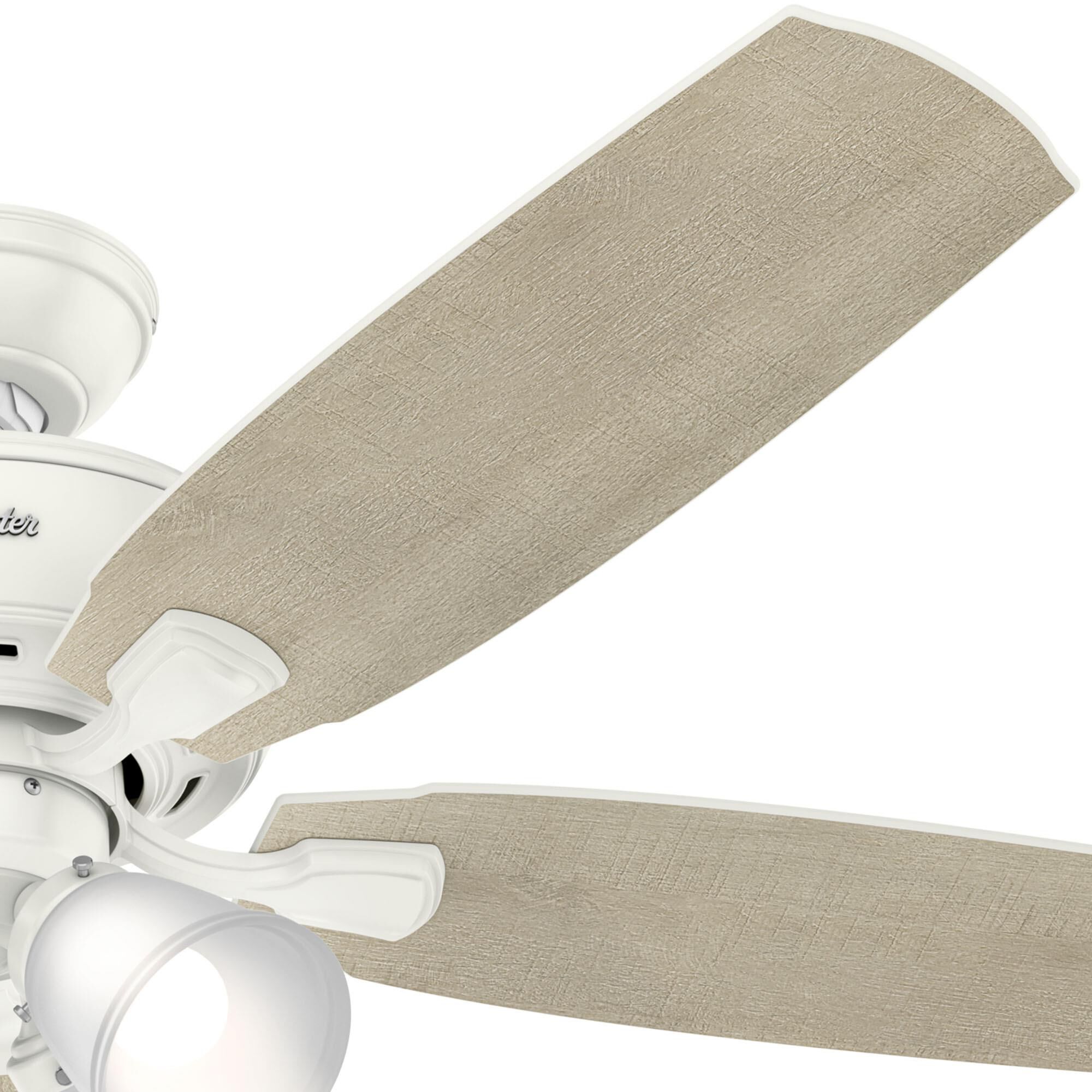 Amberlin 52 Inch Ceiling Fan with Light Kit by Hunter Fan