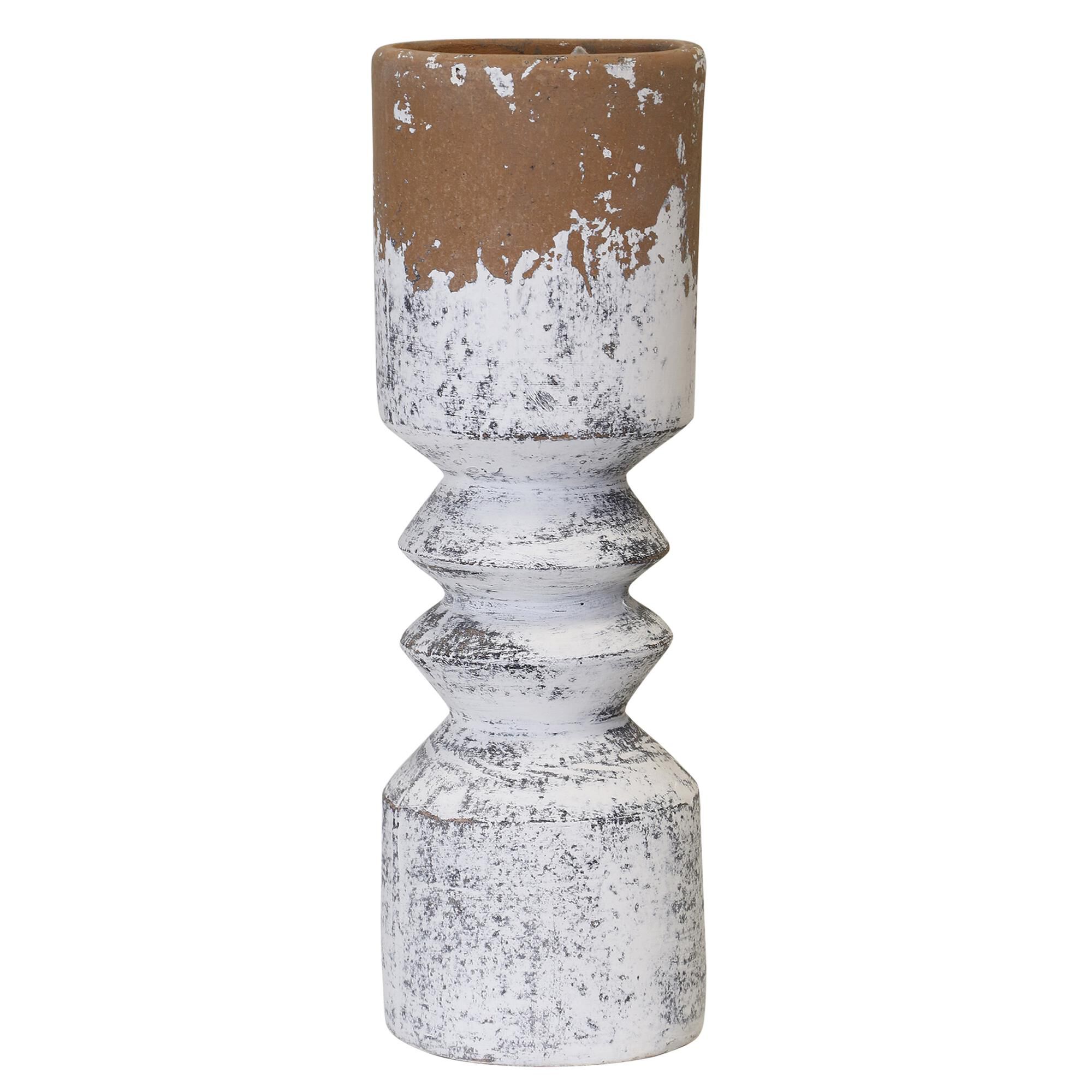 Shown in Cream, Terracotta finish