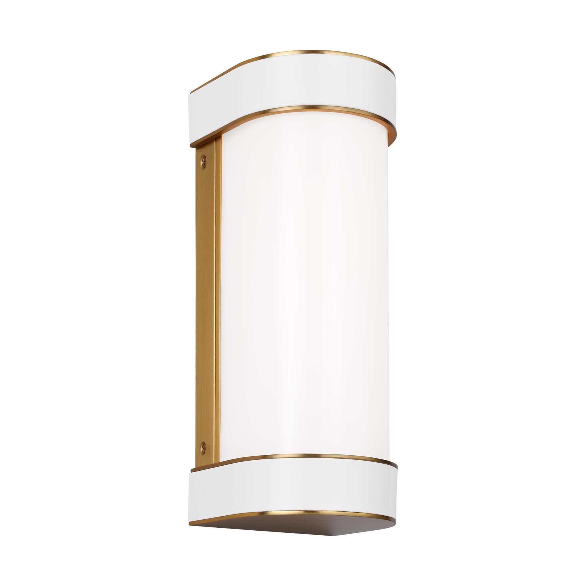 Shown in Burnished Brass finish and Milk White Glass shade