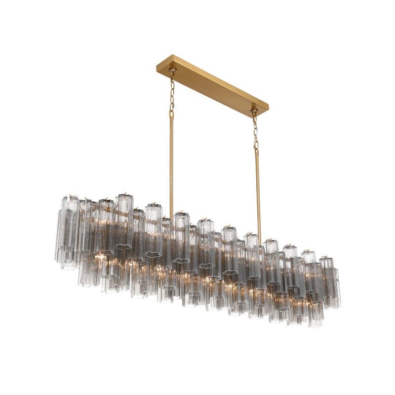 Addis Large Linear Chandelier by Crystorama