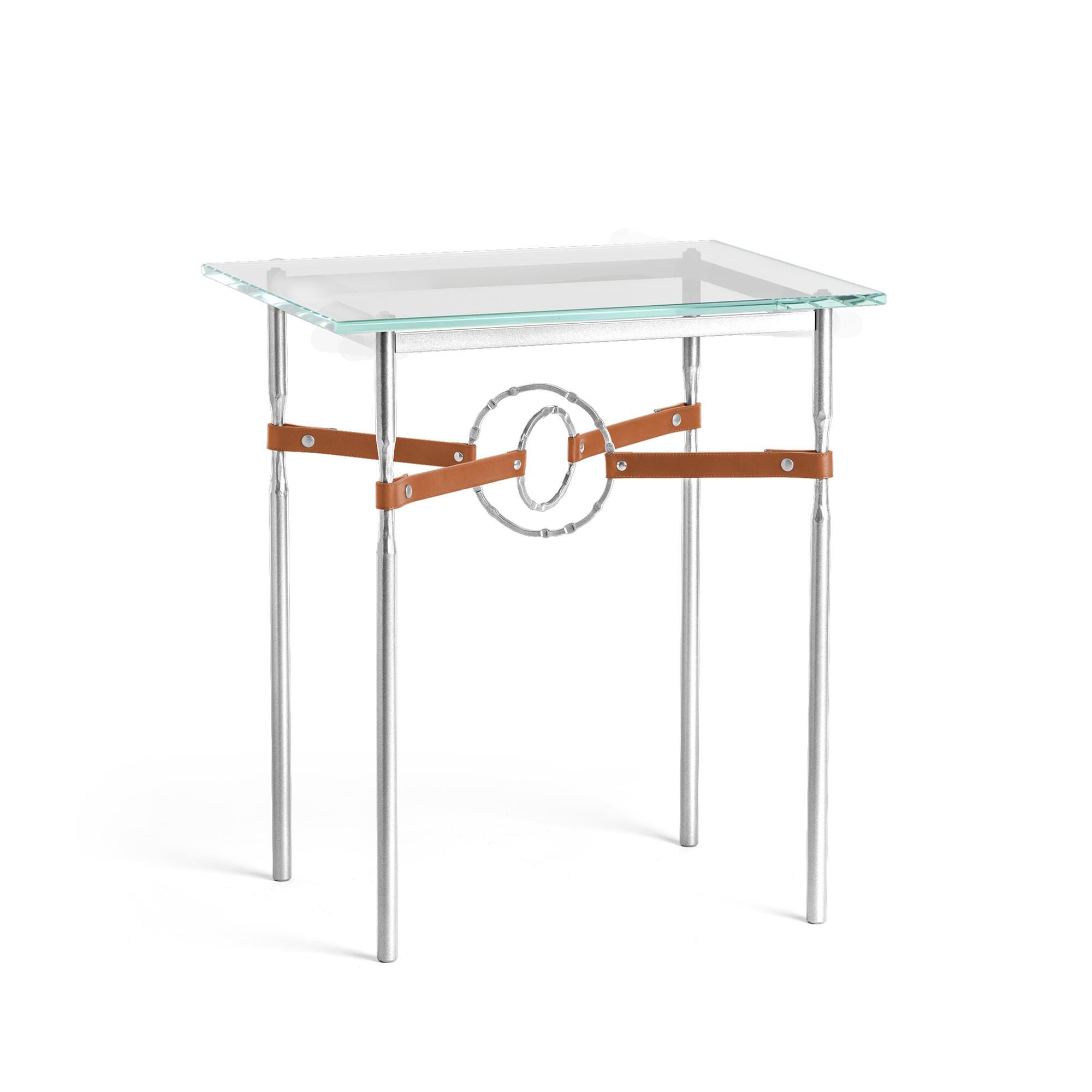 Shown in Sterling finish and Sterling with Leather Chestnut  accent