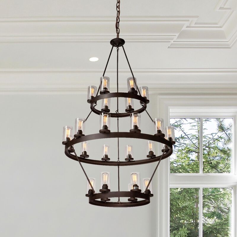 Menlo Park 41 Inch 24 Light Chandelier by Artcraft