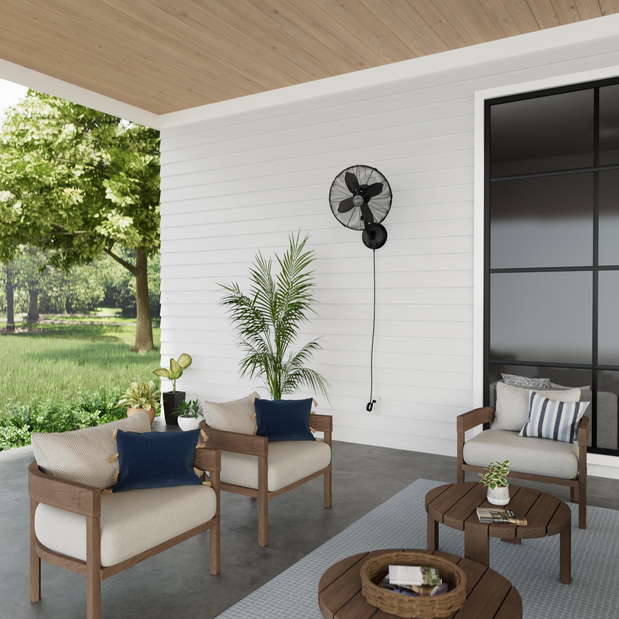 Oscillating 16 Inch Wall Mounted Fan by Hunter Fan