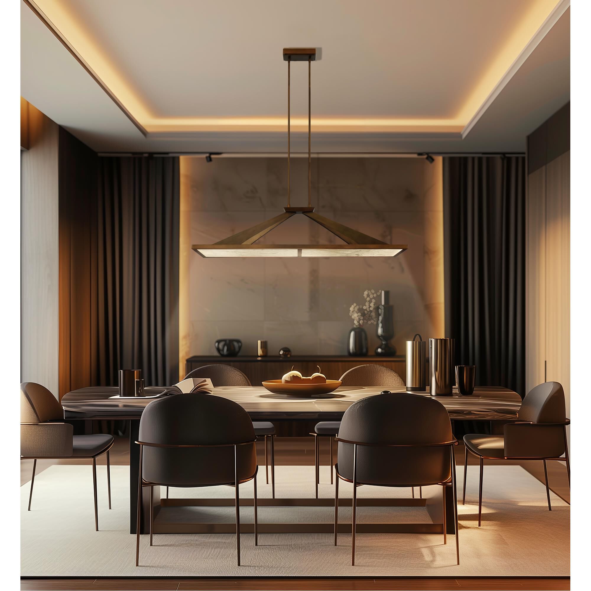 Shown in Ashen Gold finish and Alabaster shade