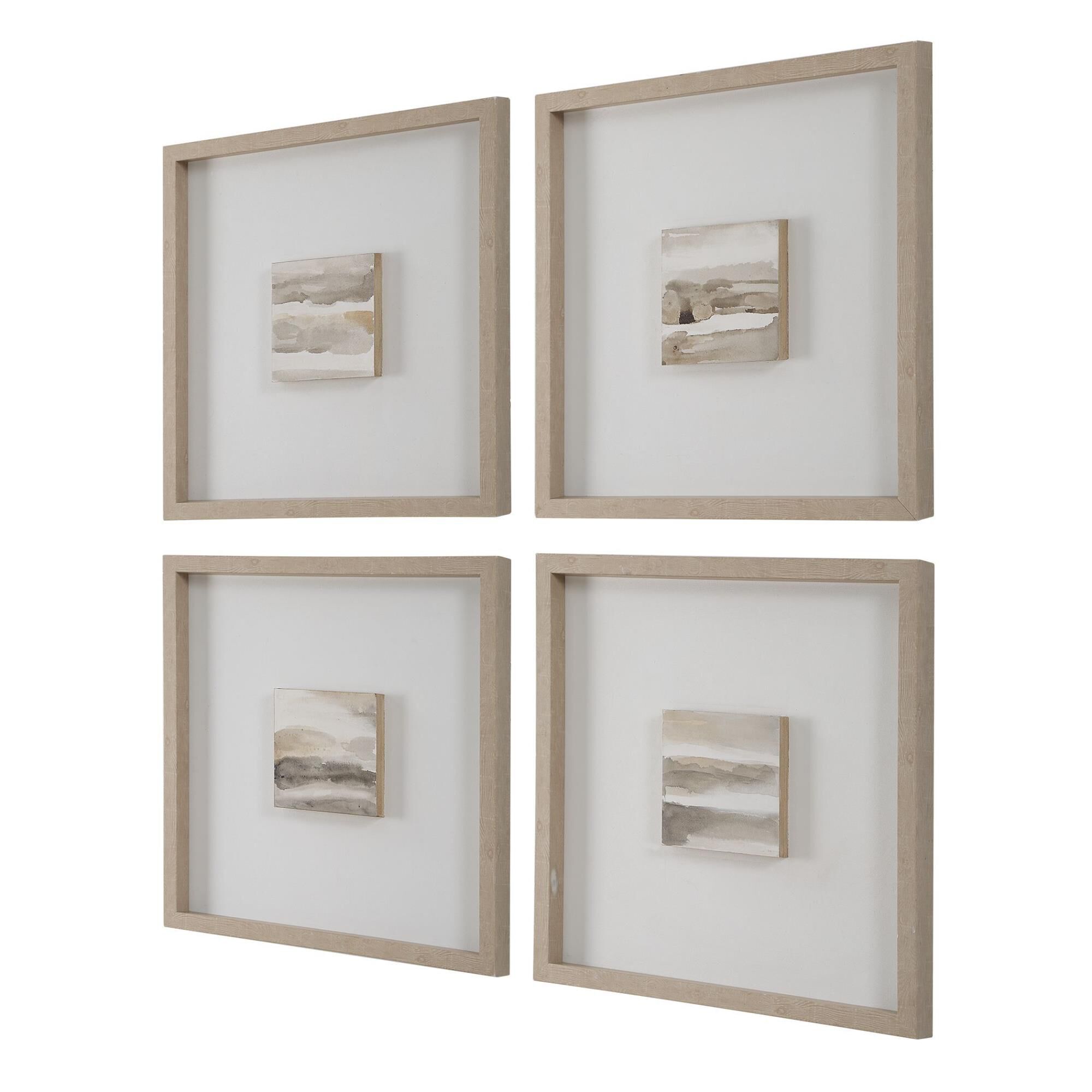 Uttermost Studying Sepia Hand Painted Canvases Set/4 Painting by Uttermost