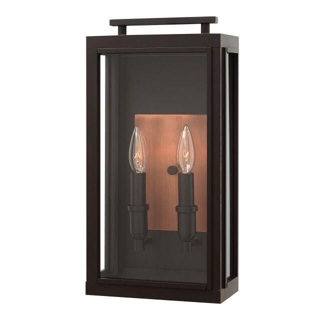 Shown in Oil Rubbed Bronze finish and Clear glass