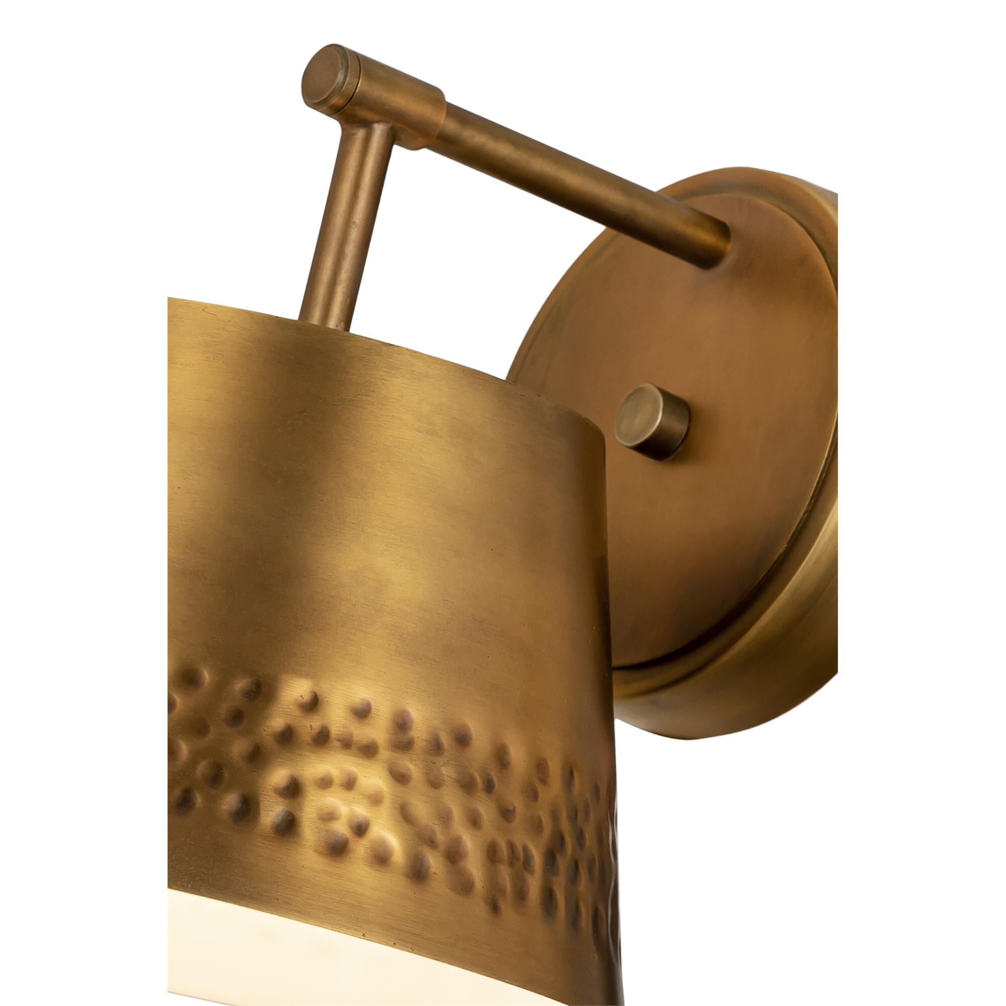 Shown in Rubbed Brass finish and Iron glass and Iron shade