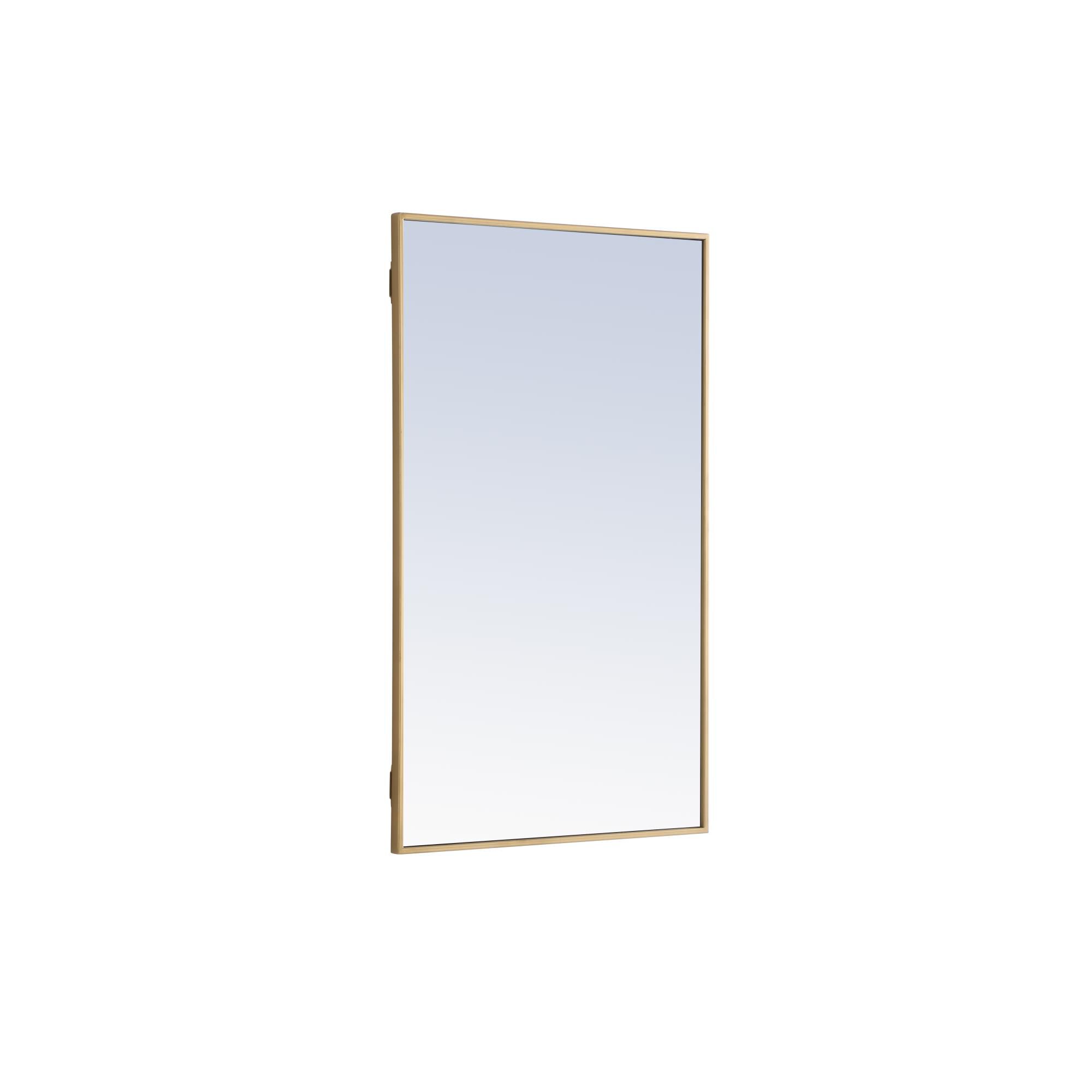 Shown in Brass finish and Clear Mirror Beveled glass