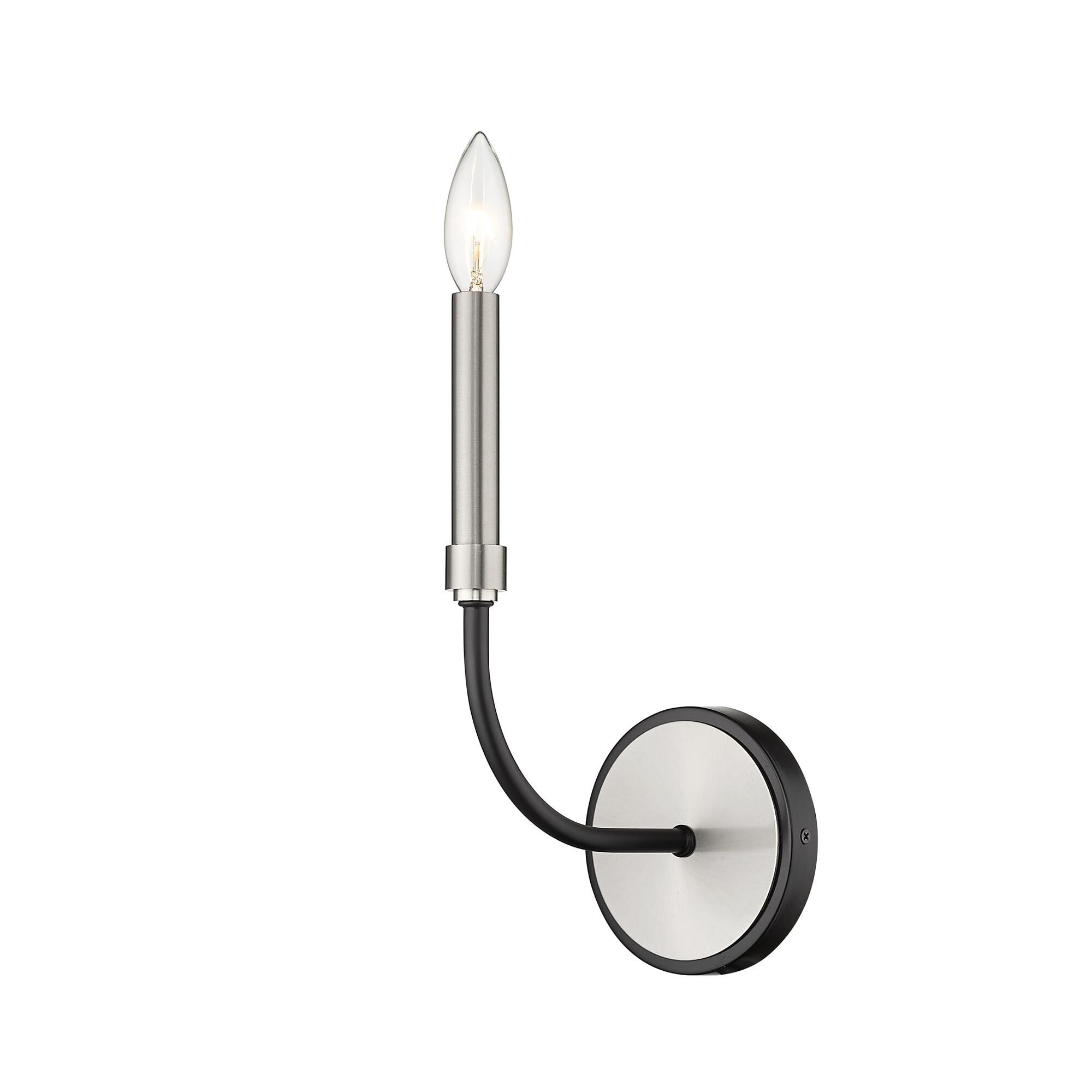 Shown in Matte Black + Brushed Nickel finish and --- glass and --- shade