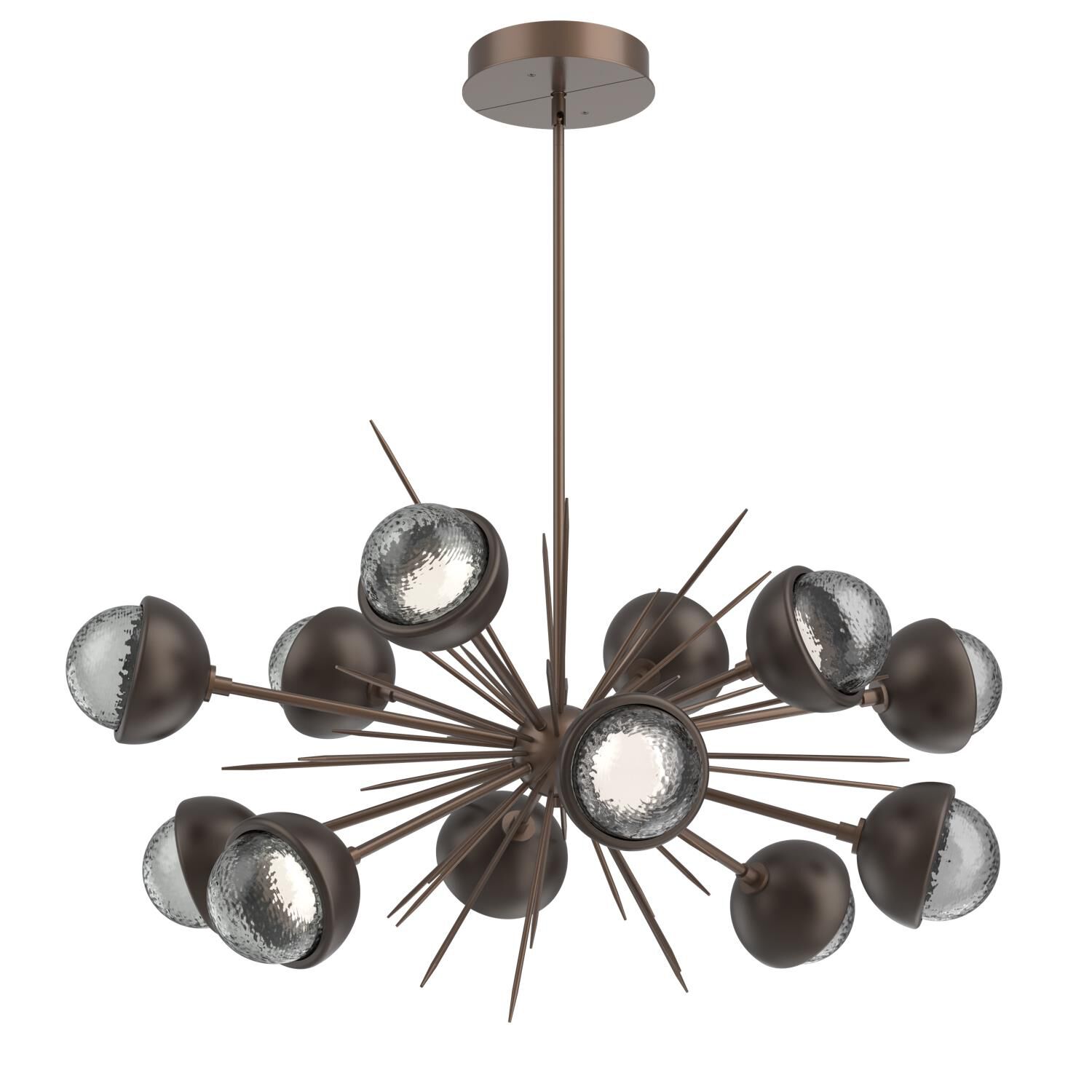 Shown in Burnished Bronze finish and Smoke glass and Flat Bronze accent