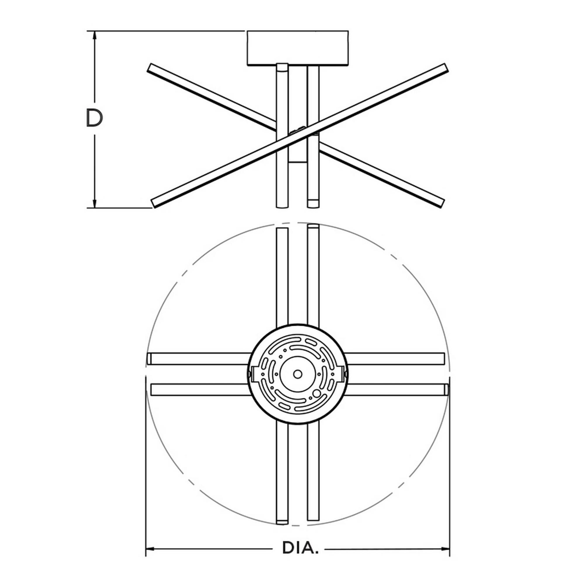 Shown in Polished Chrome finish and Acrylic shade