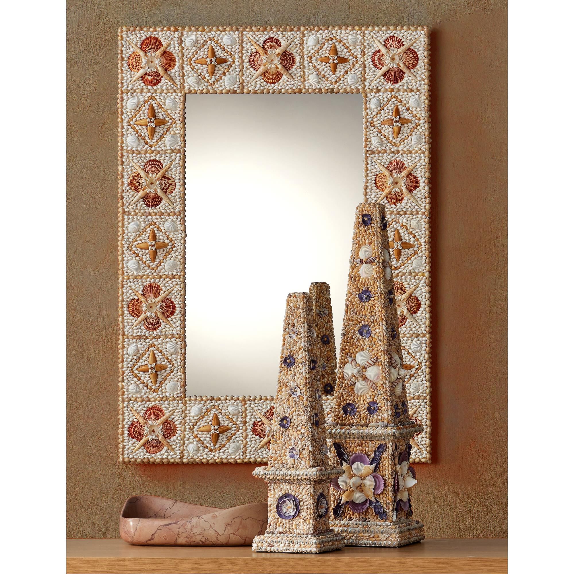 Junonia 30 Inch Decorative Mirror by Currey and Company