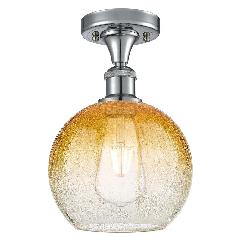 Bruno Marashlian Brookhaven Globe 8 Inch Semi Flush Mount by Innovations Lighting