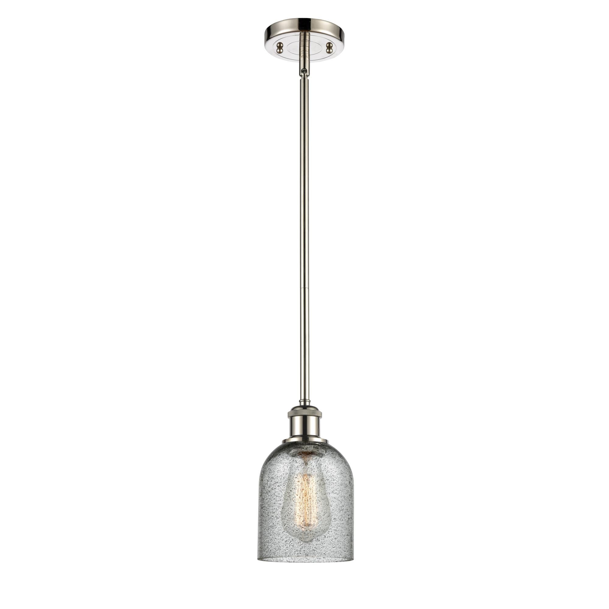 Shown in Polished Nickel finish and Bell glass and Glass shade