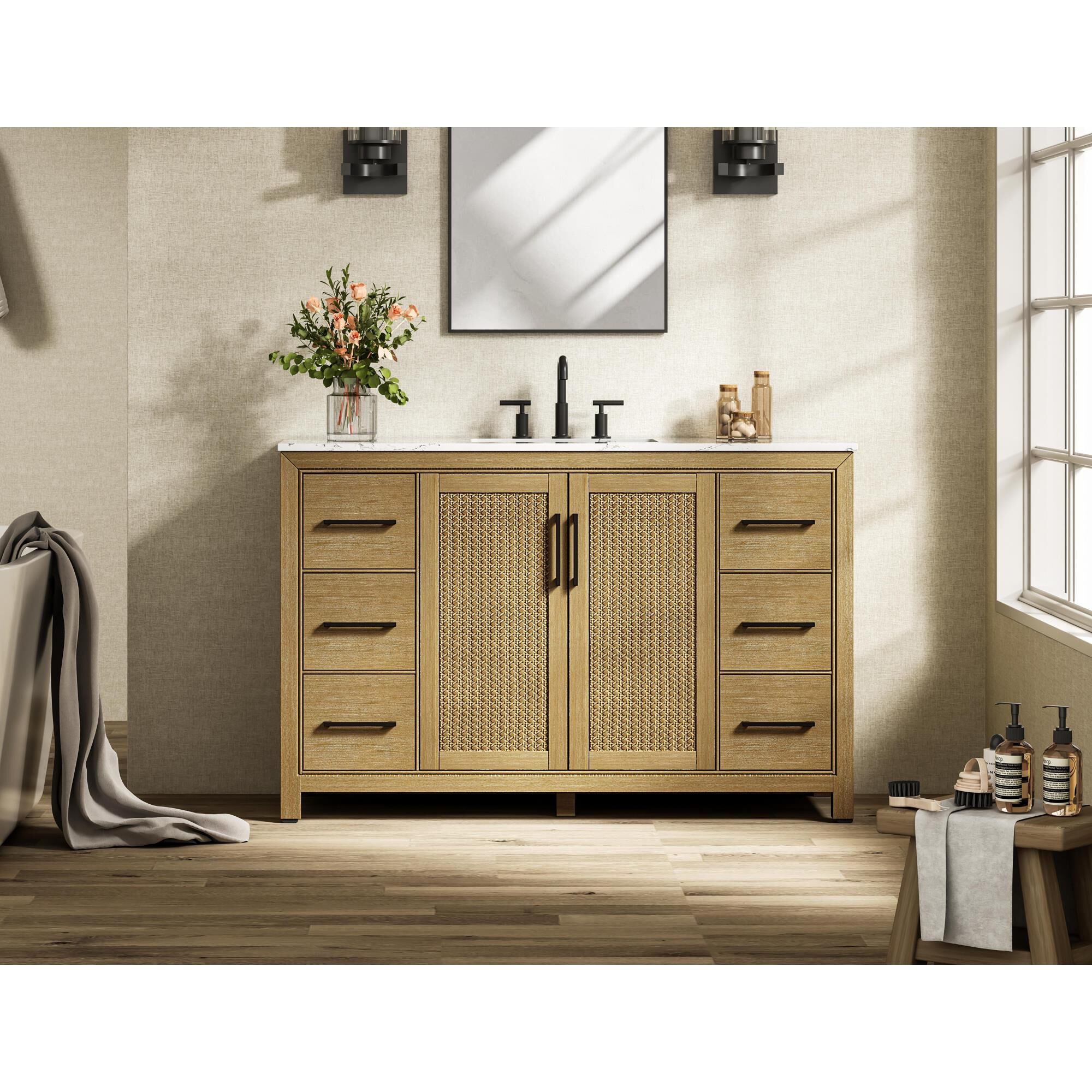 Alina 54 Inch Bath Vanity by Elegant Dcor
