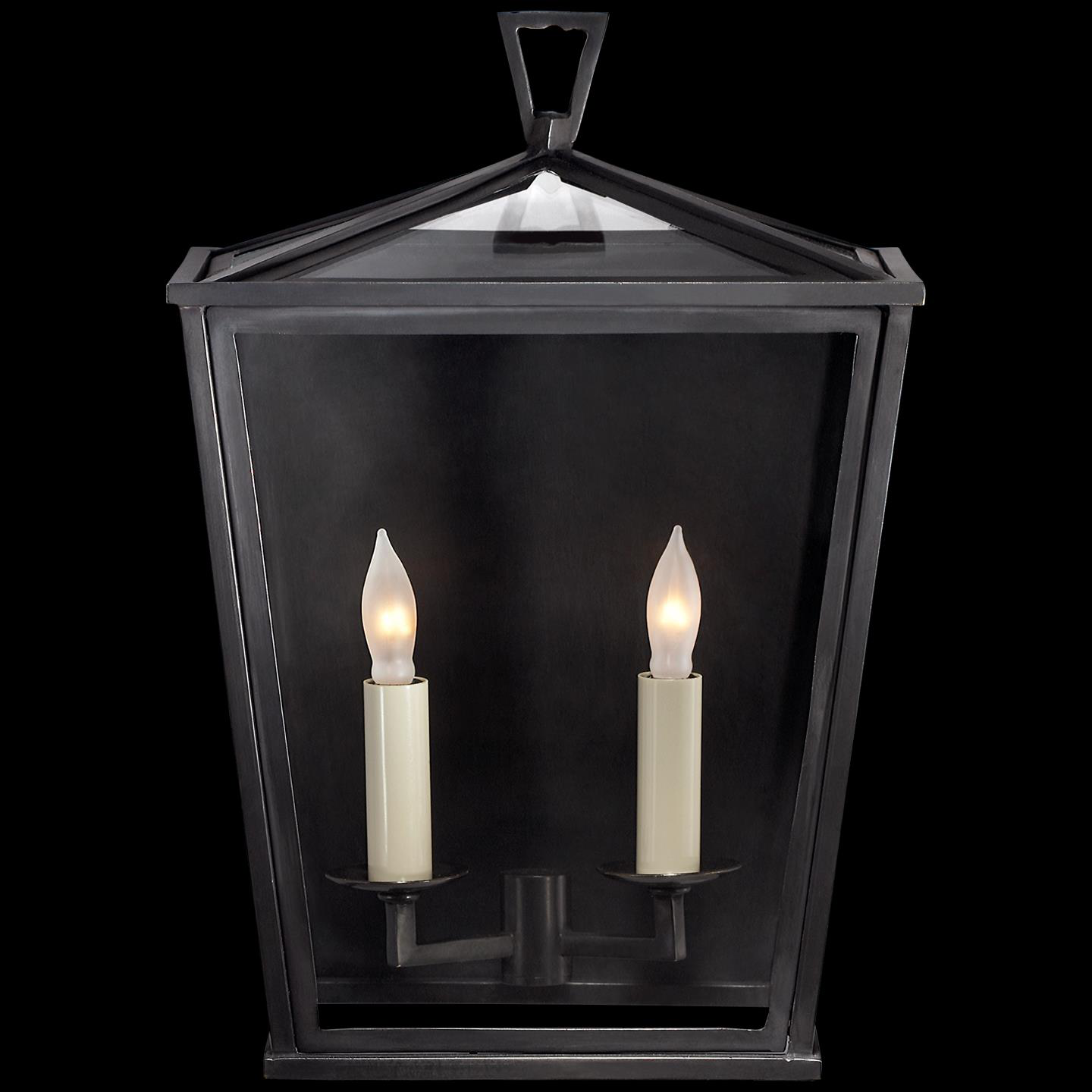 Shown in Bronze finish and Clear glass