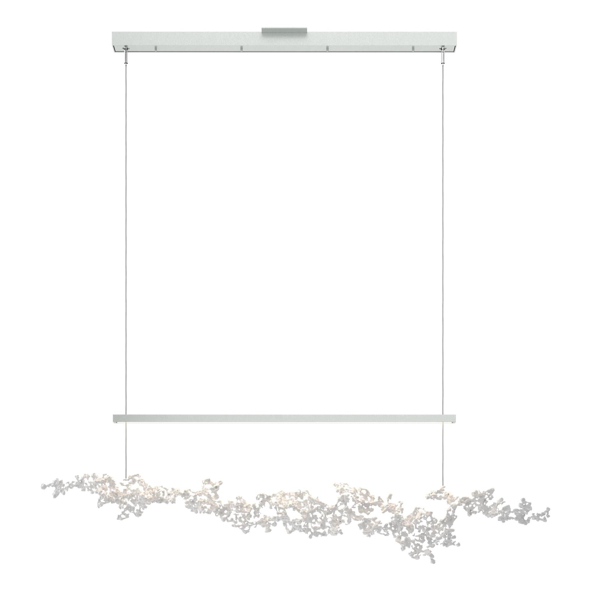 Shown in Vintage Platinum finish and White Aluminum shade