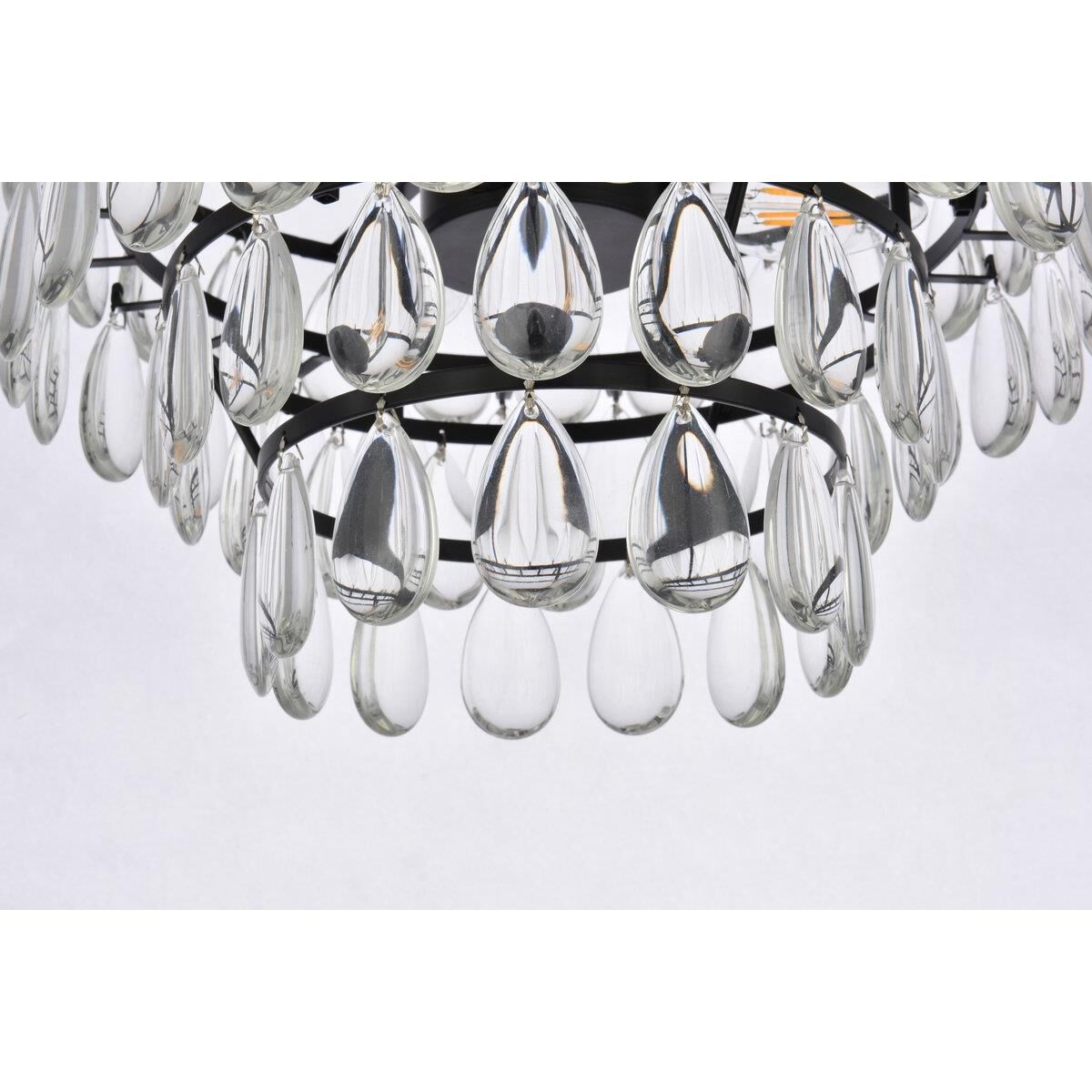 Shown in Black finish and Royal Cut Clear crystal