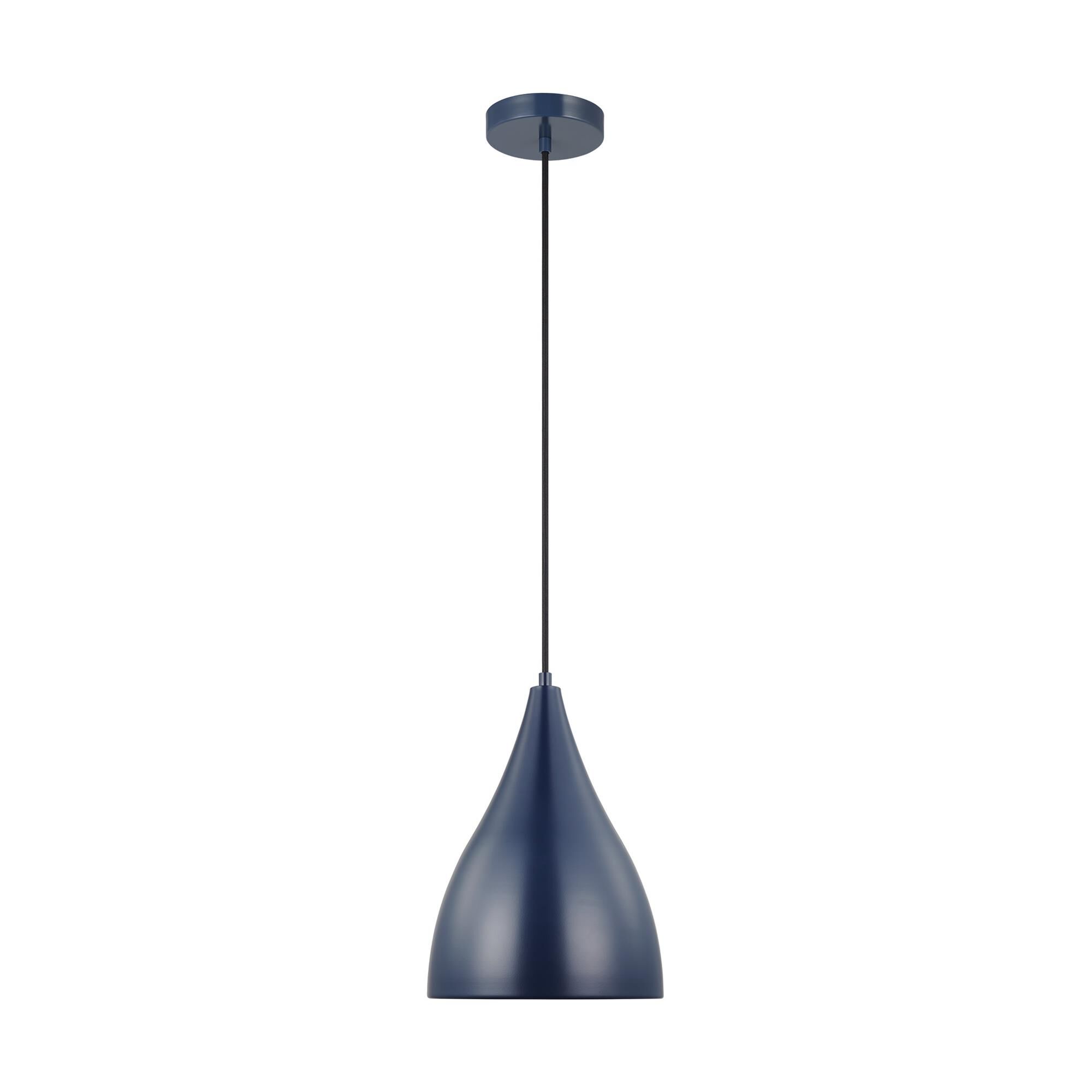 Shown in Navy finish and Navy glass and Navy Steel shade
