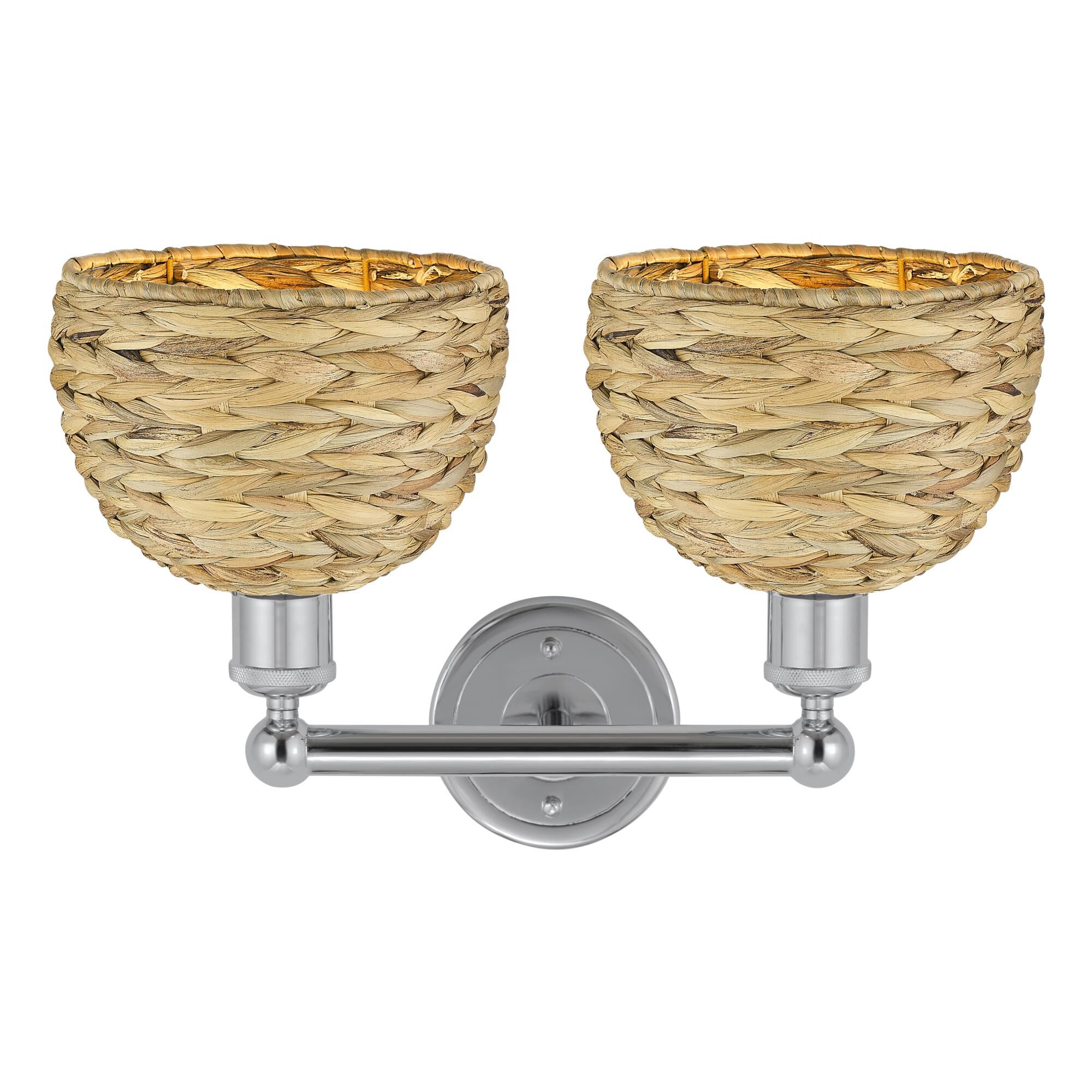 Bruno Marashlian Woven Rattan 17 Inch Bath Vanity Light by Innovations Lighting
