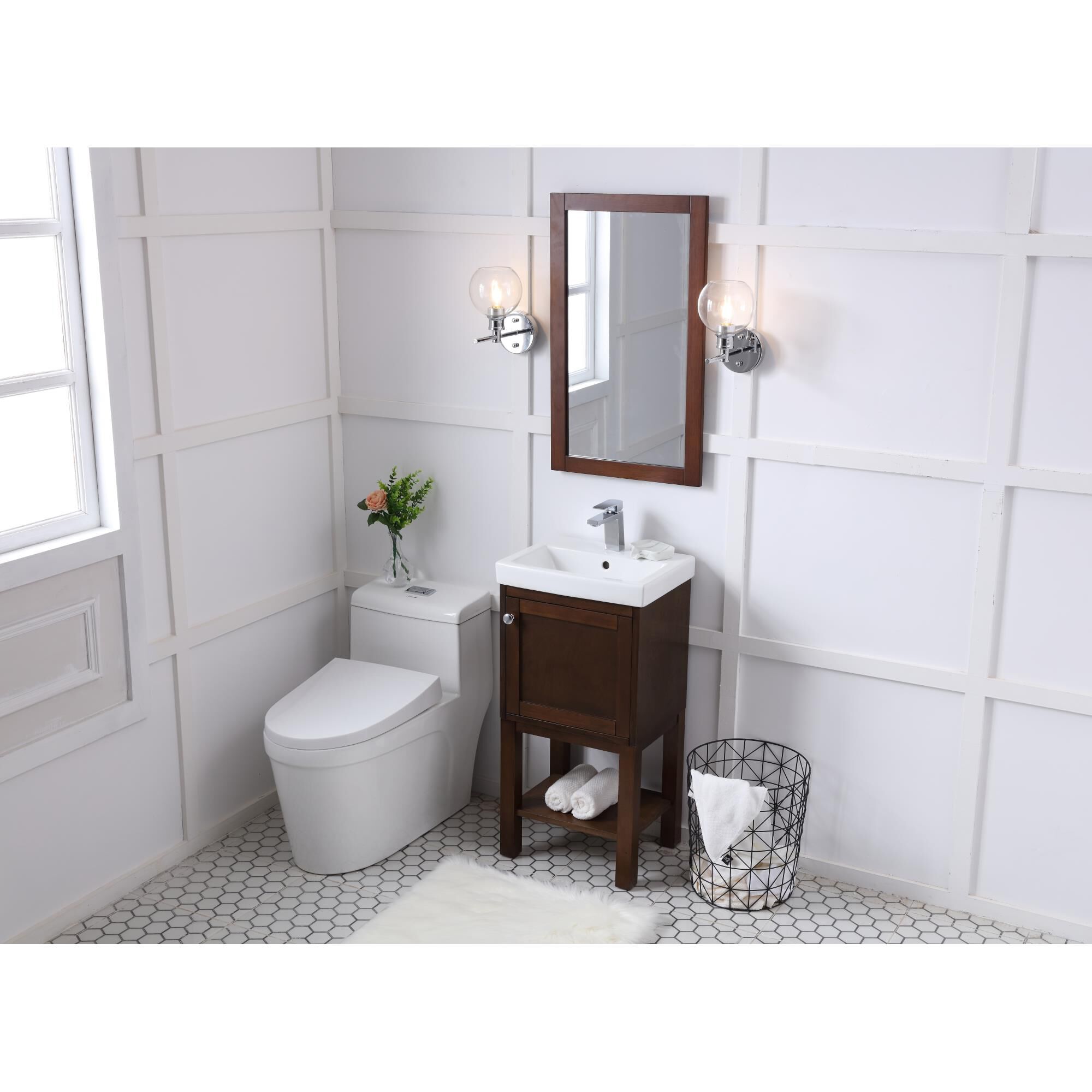 Shown in Antique Coffee finish