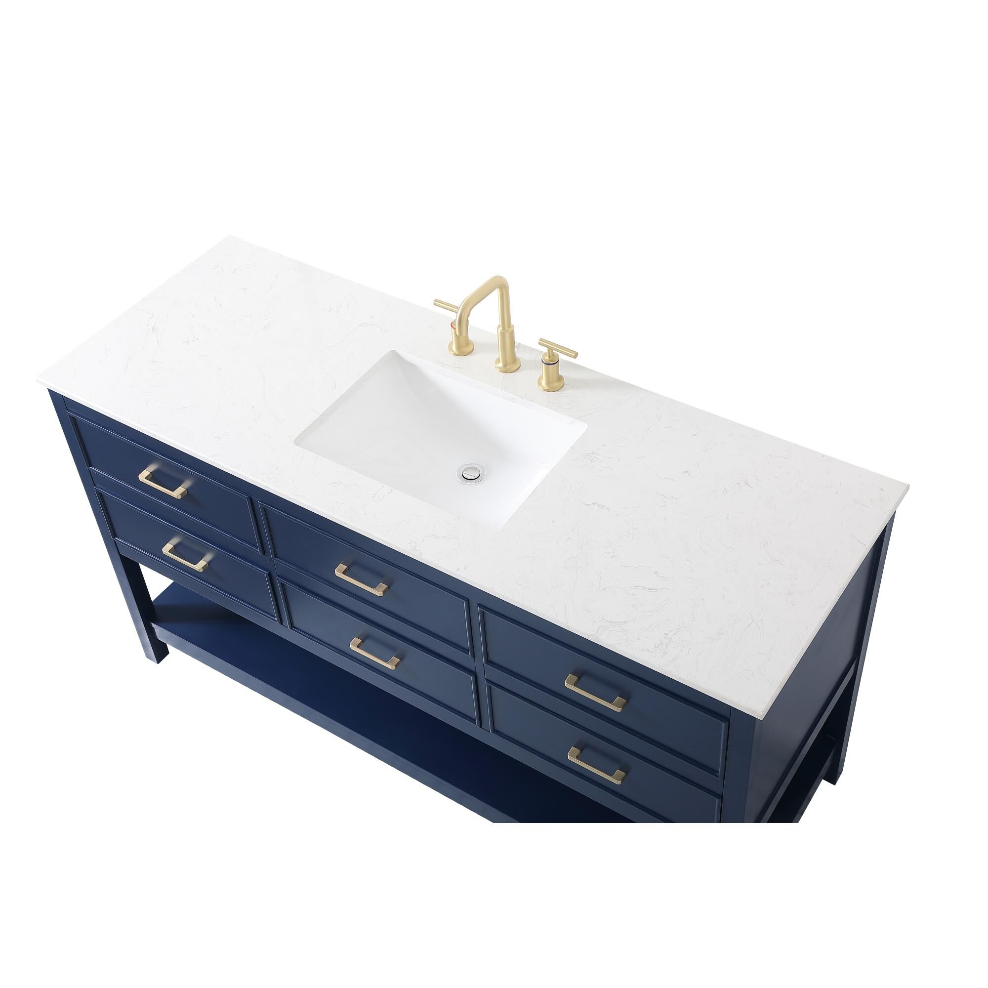 Shown in Blue finish