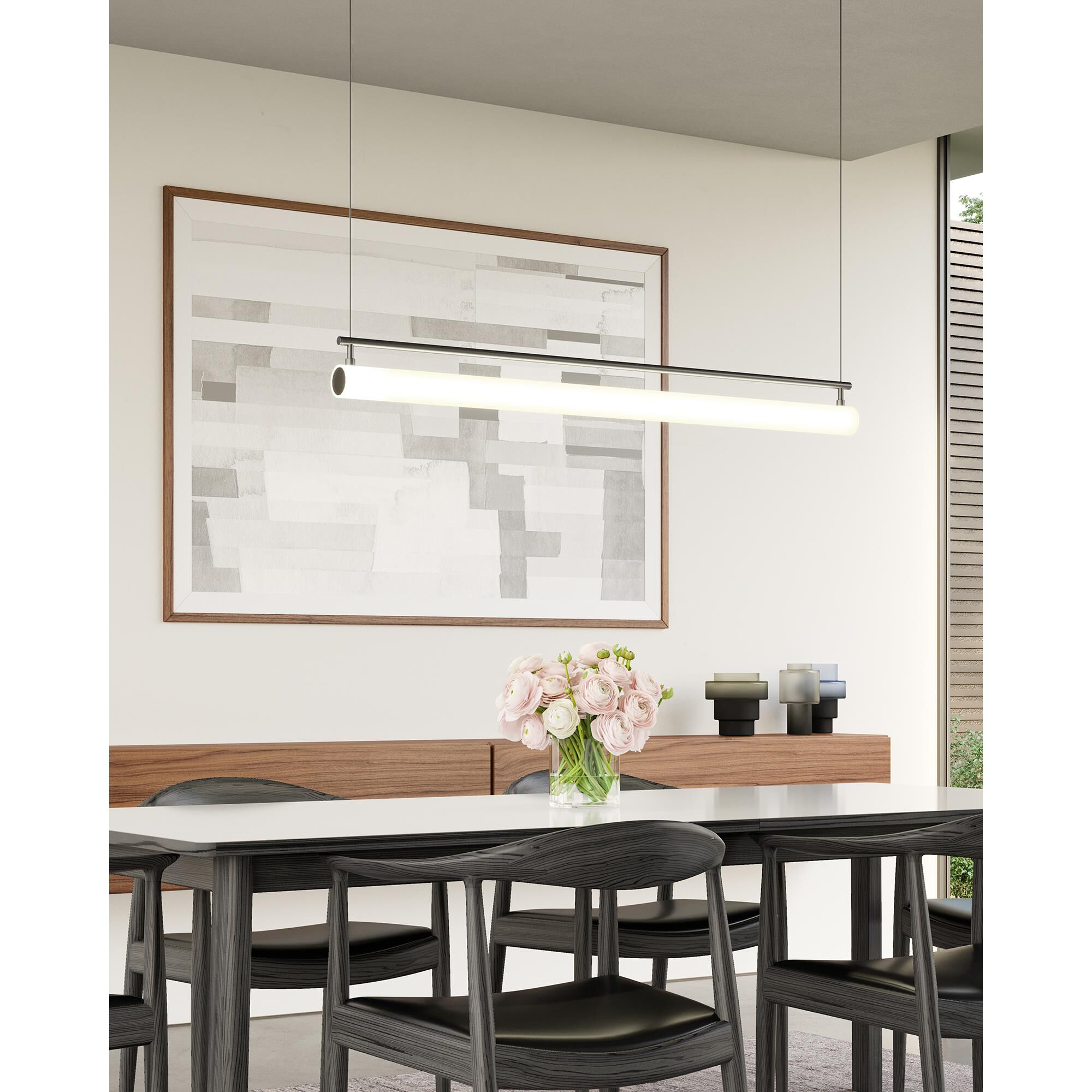 Shown in Black finish and Frosted glass