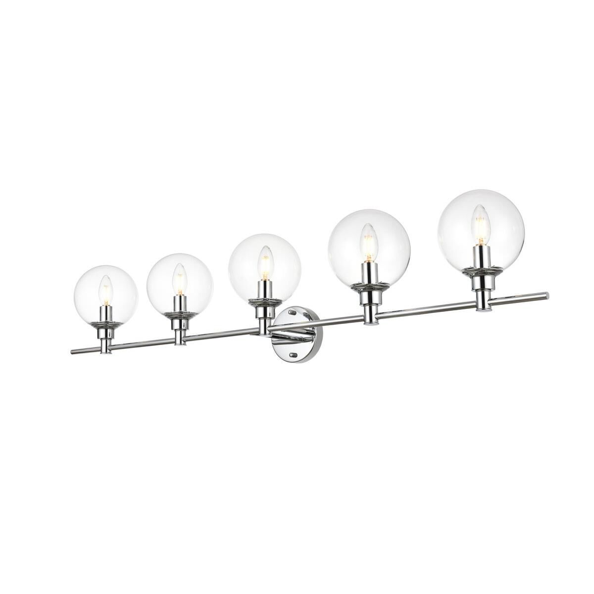 Jaelynn 47 Inch 5 Light Bath Vanity Light by Elegant Lighting
