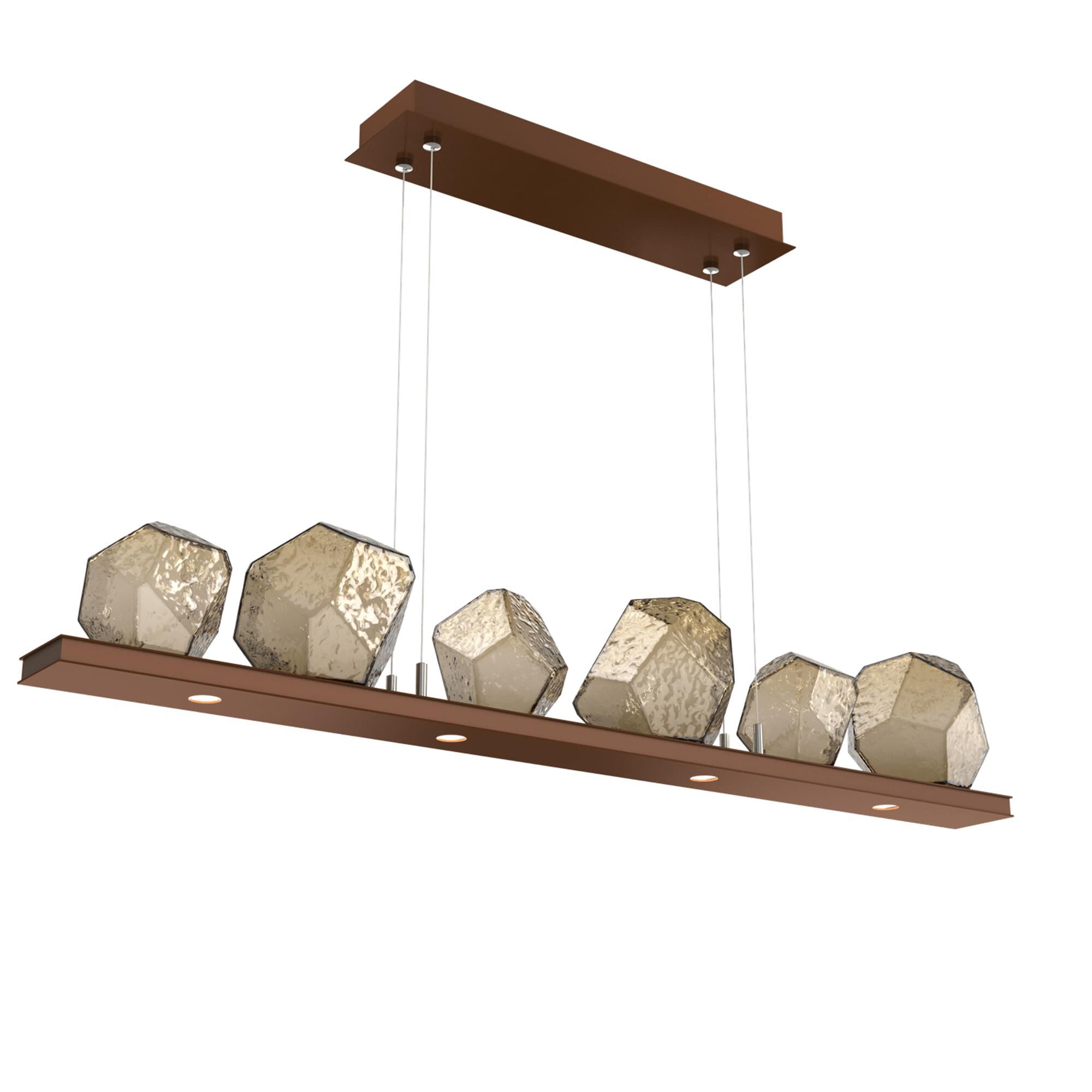Shown in Burnished Bronze finish and Bronze glass