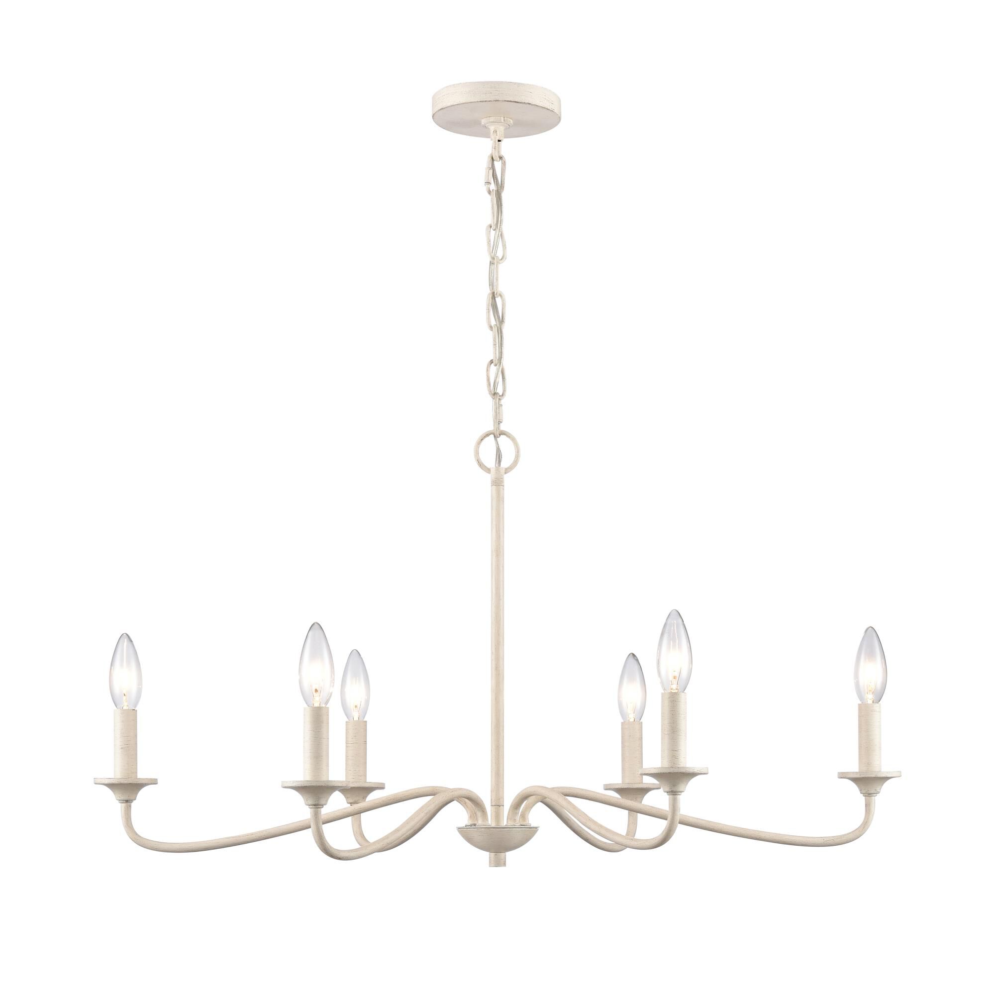 Quinn 30 Inch 6 Light Chandelier by ELK Lighting
