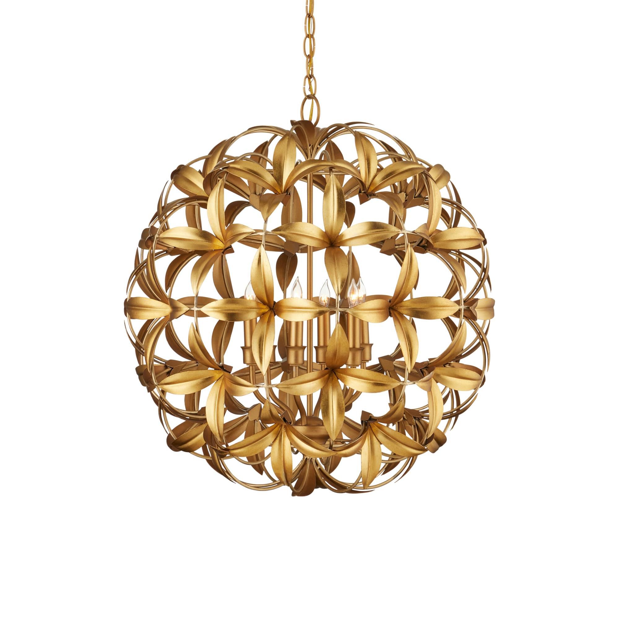 Helenium 24 Inch Chandelier by Currey and Company