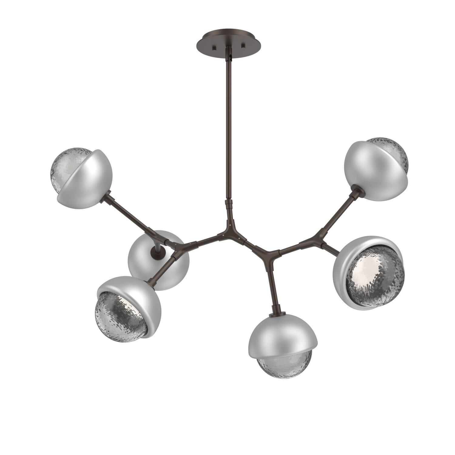 Shown in Flat Bronze finish and Smoke glass and Classic Silver accent