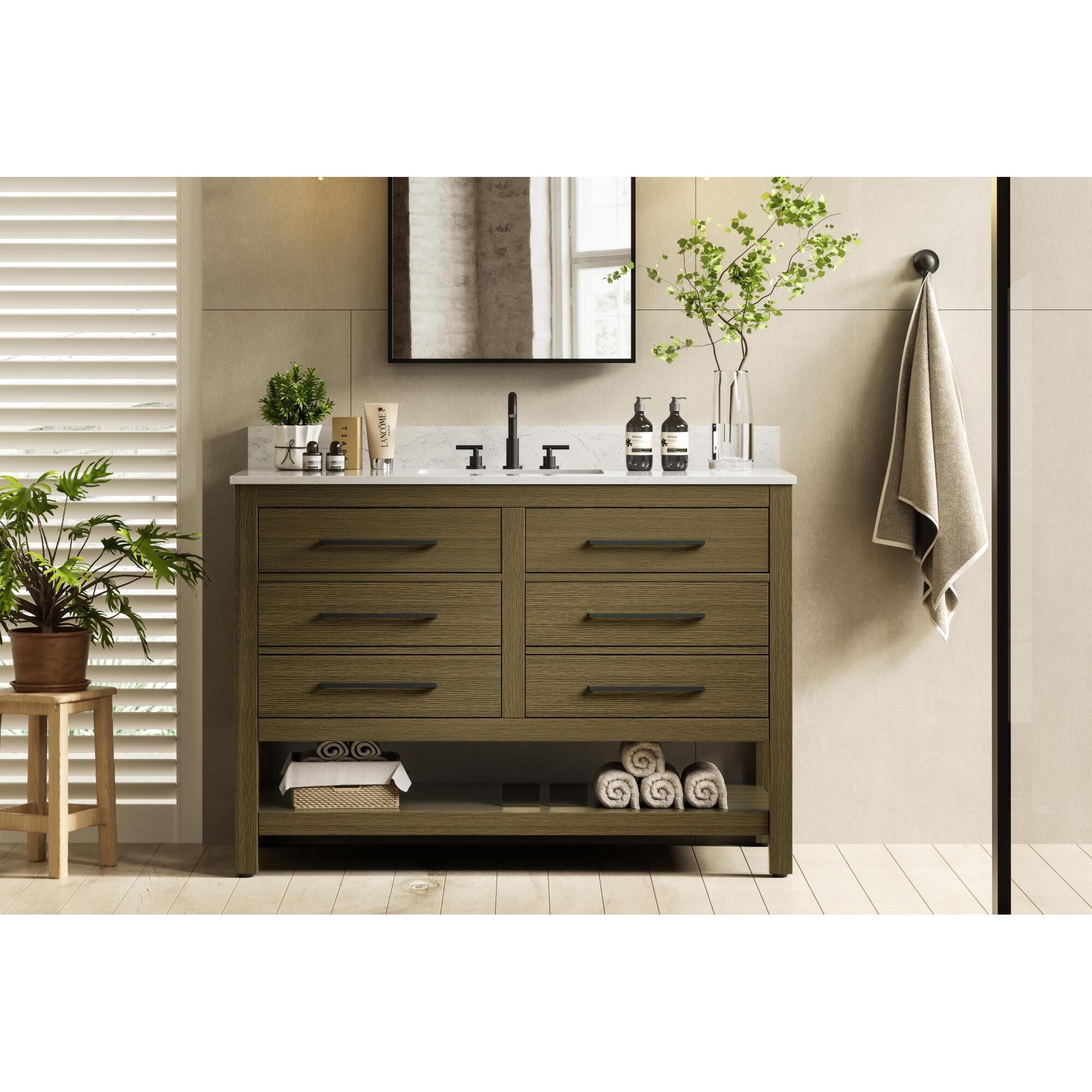 Shown in Chestnut Brown finish