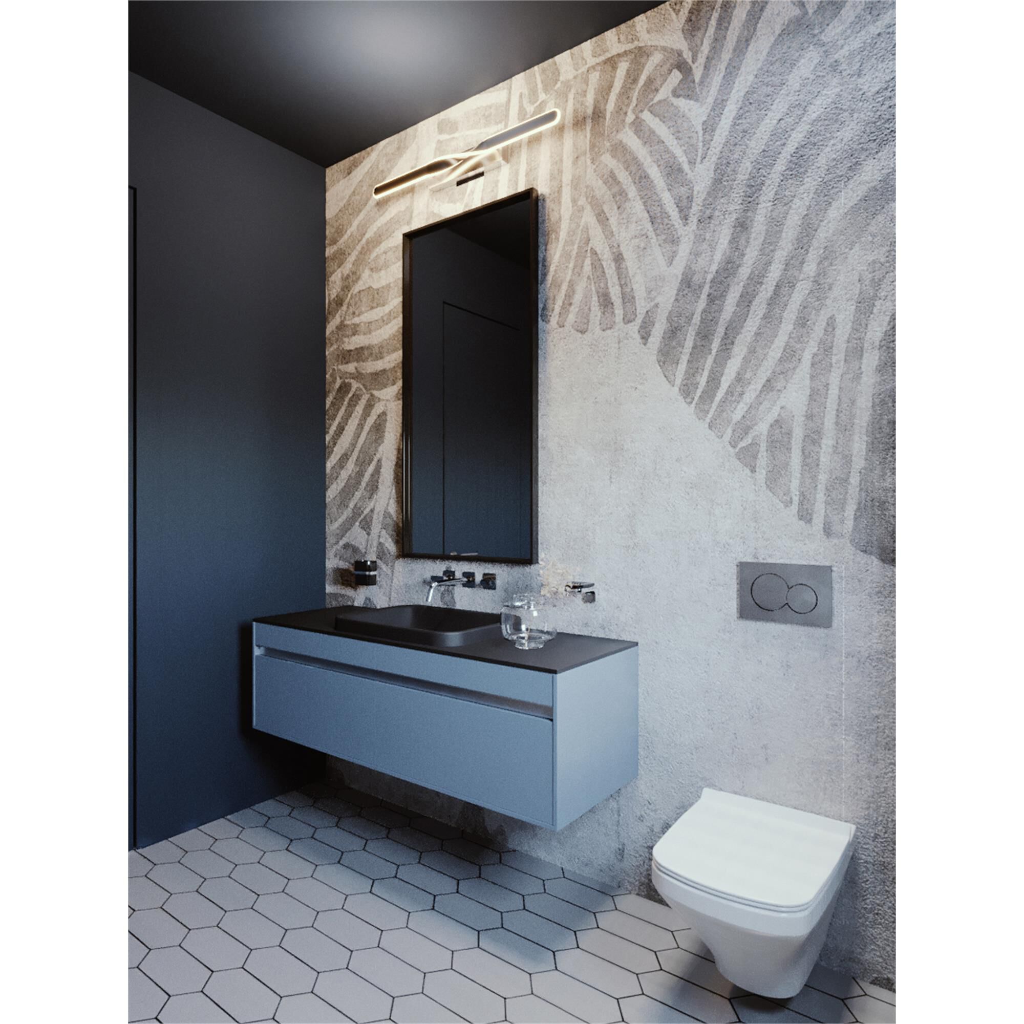 Shown in Satin Nickel finish and White Acrylic shade