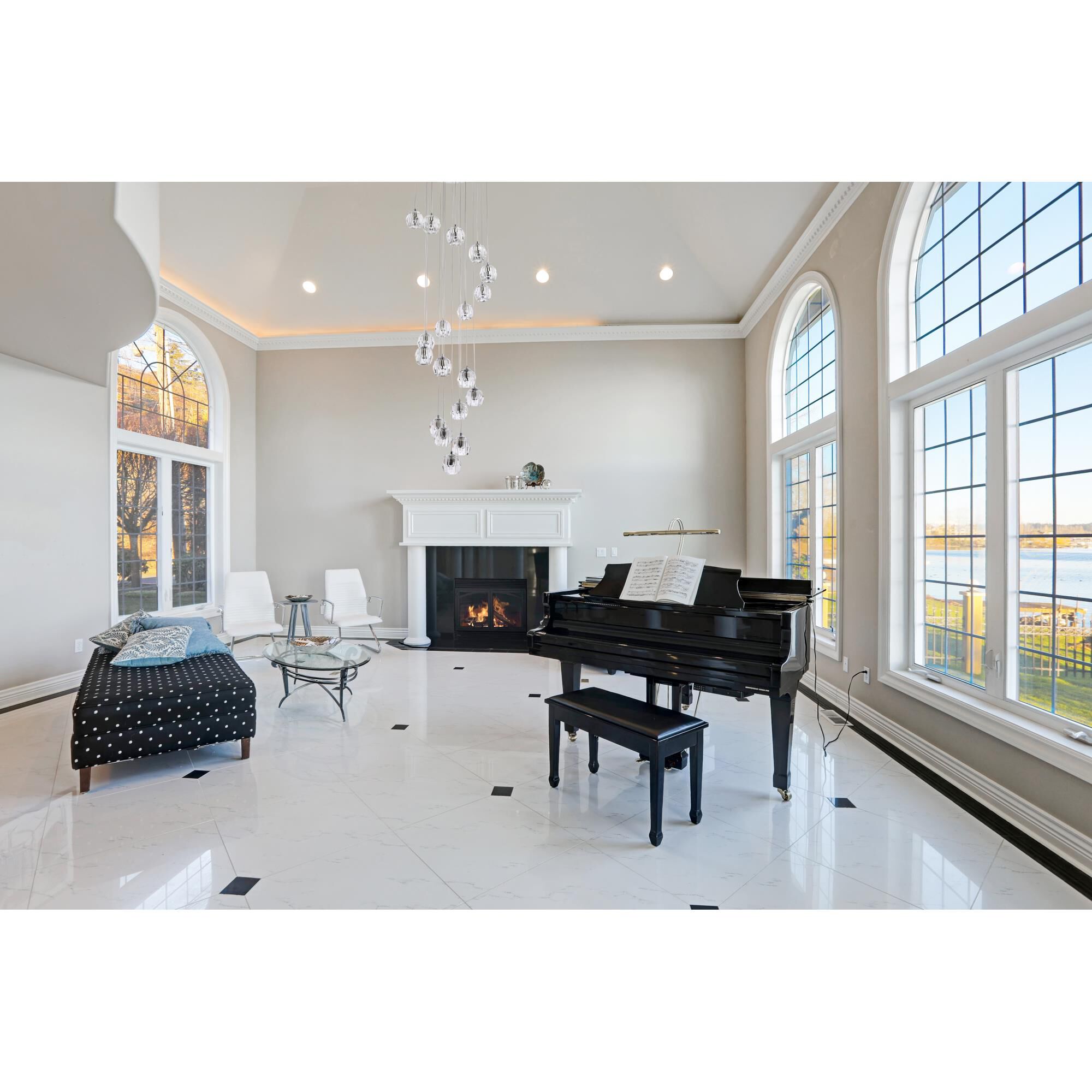 Shown in Chrome finish and Clear Royal Cut crystal