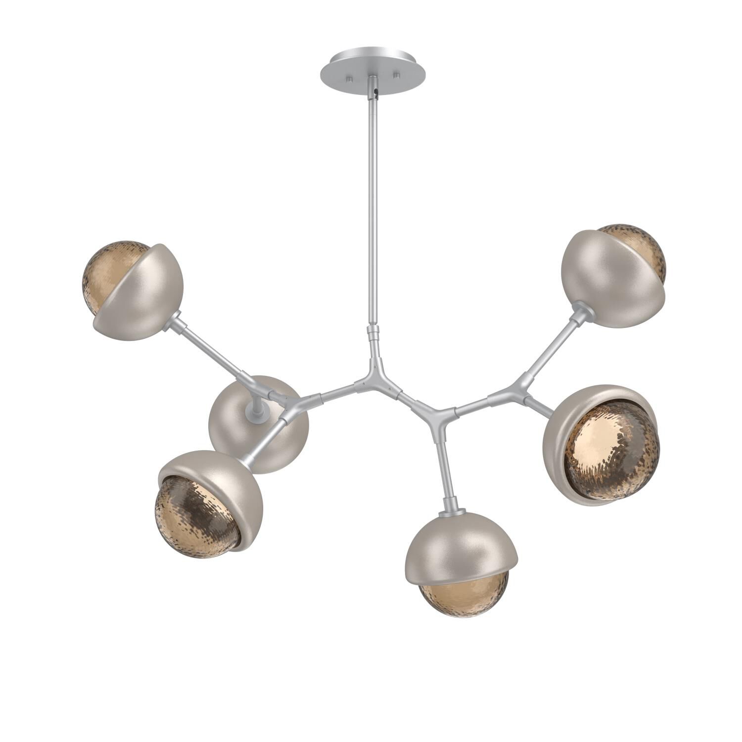 Shown in Classic Silver finish and Bronze glass and Beige Silver accent