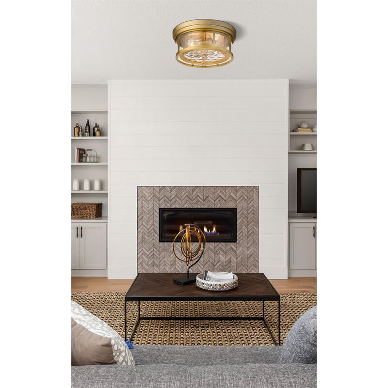 Clarion 12 Inch 2 Light Flush Mount by Z-Lite