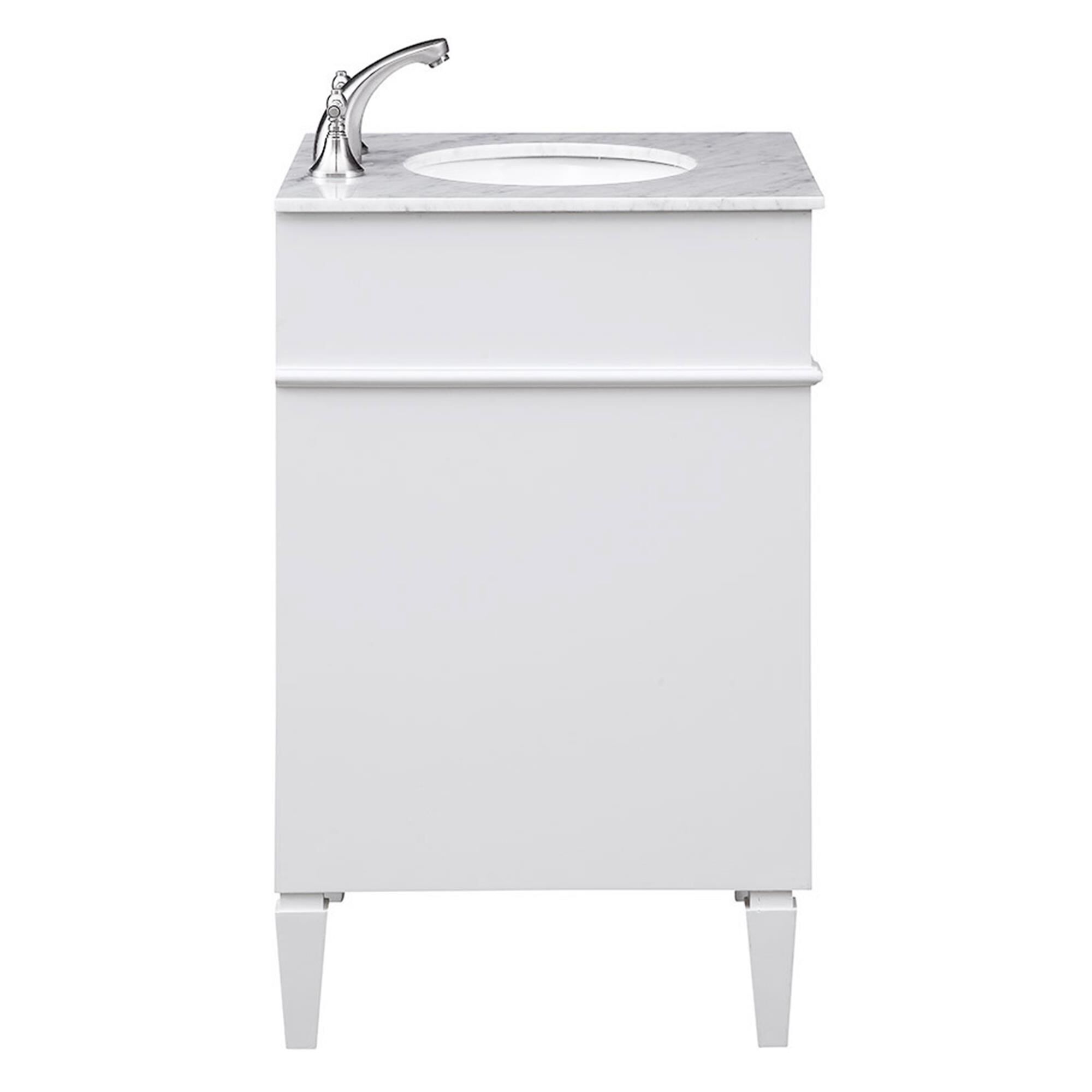 Shown in White finish