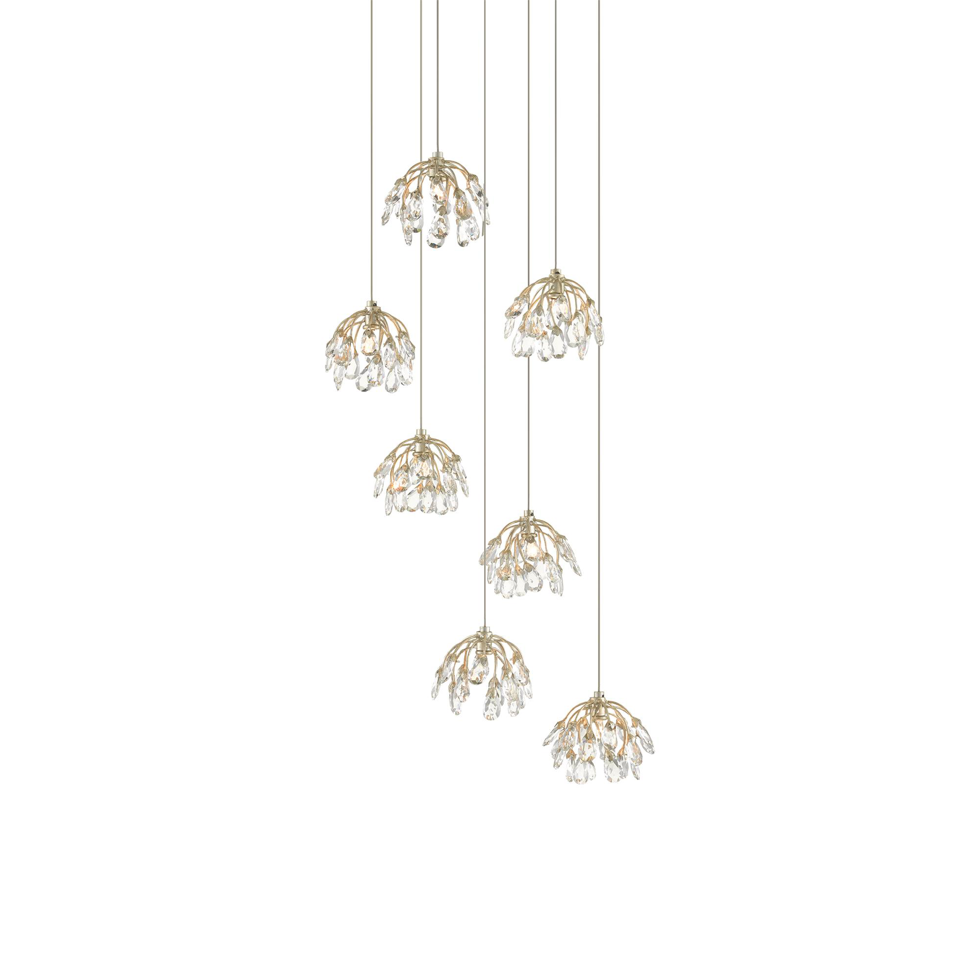 Crystal Bud 7 Light Multi Light Pendant,