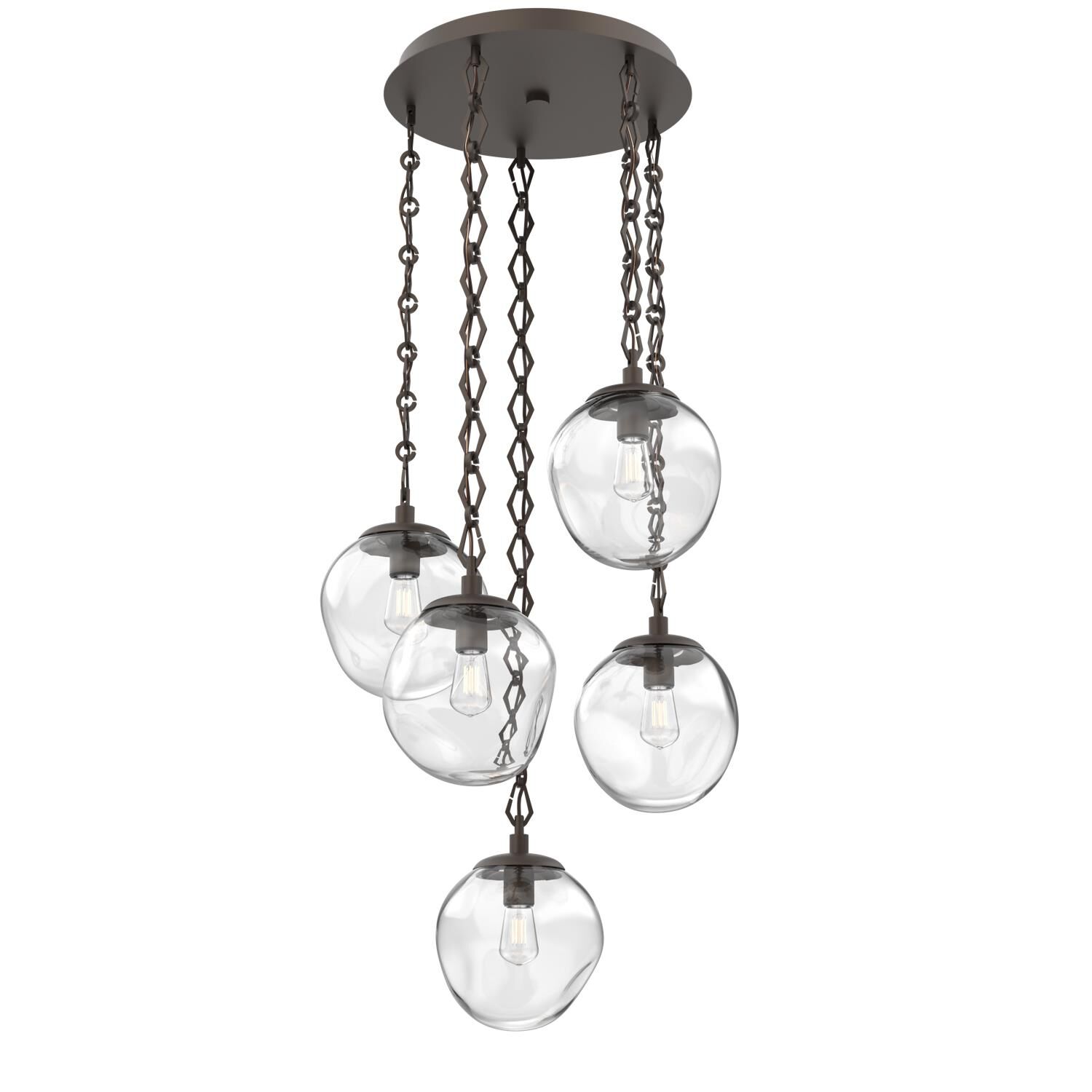 Levi Wilson Aster Bulb 24 Inch Multi Light Pendant by Hammerton Studio