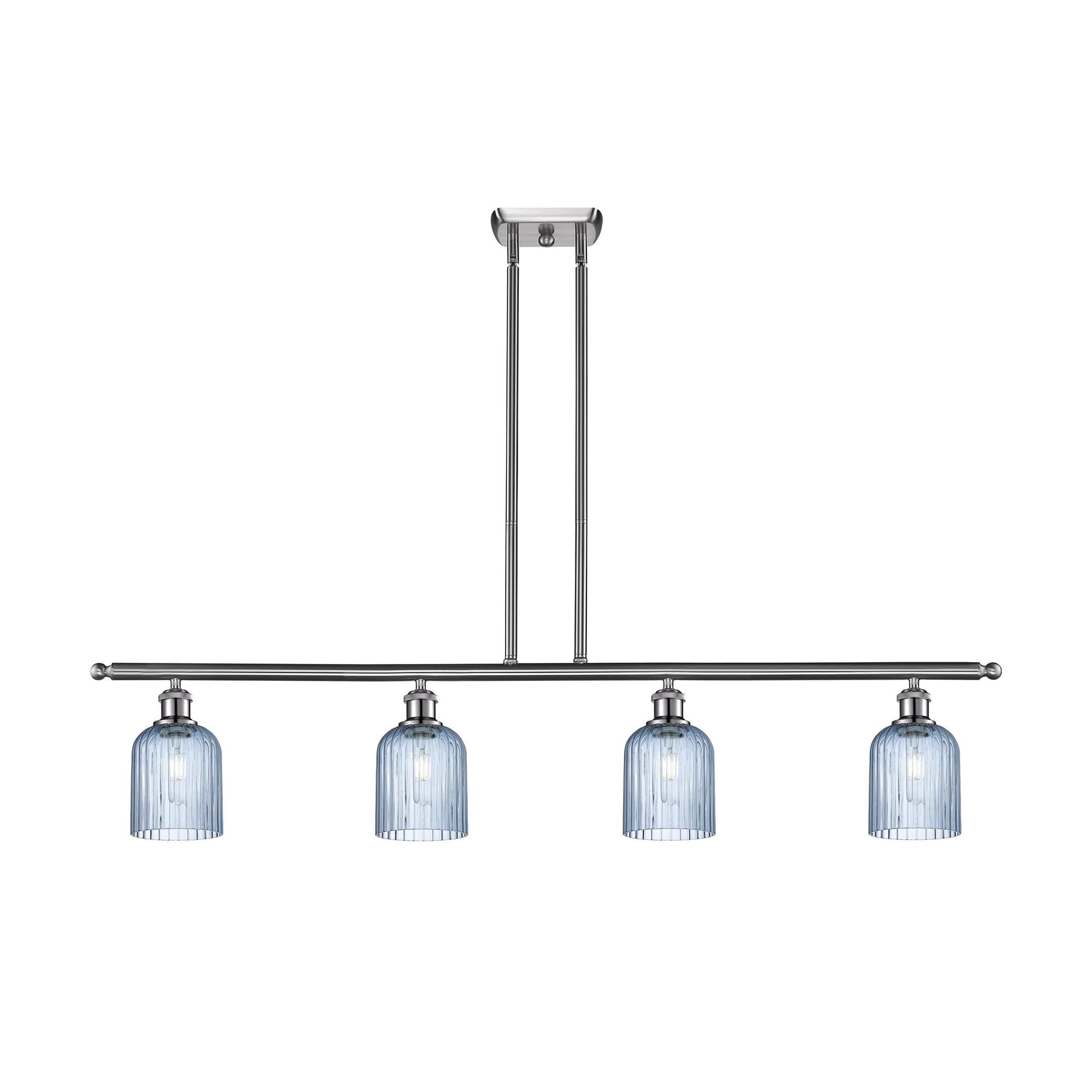 Shown in Satin Nickel finish and Princess Blue shade