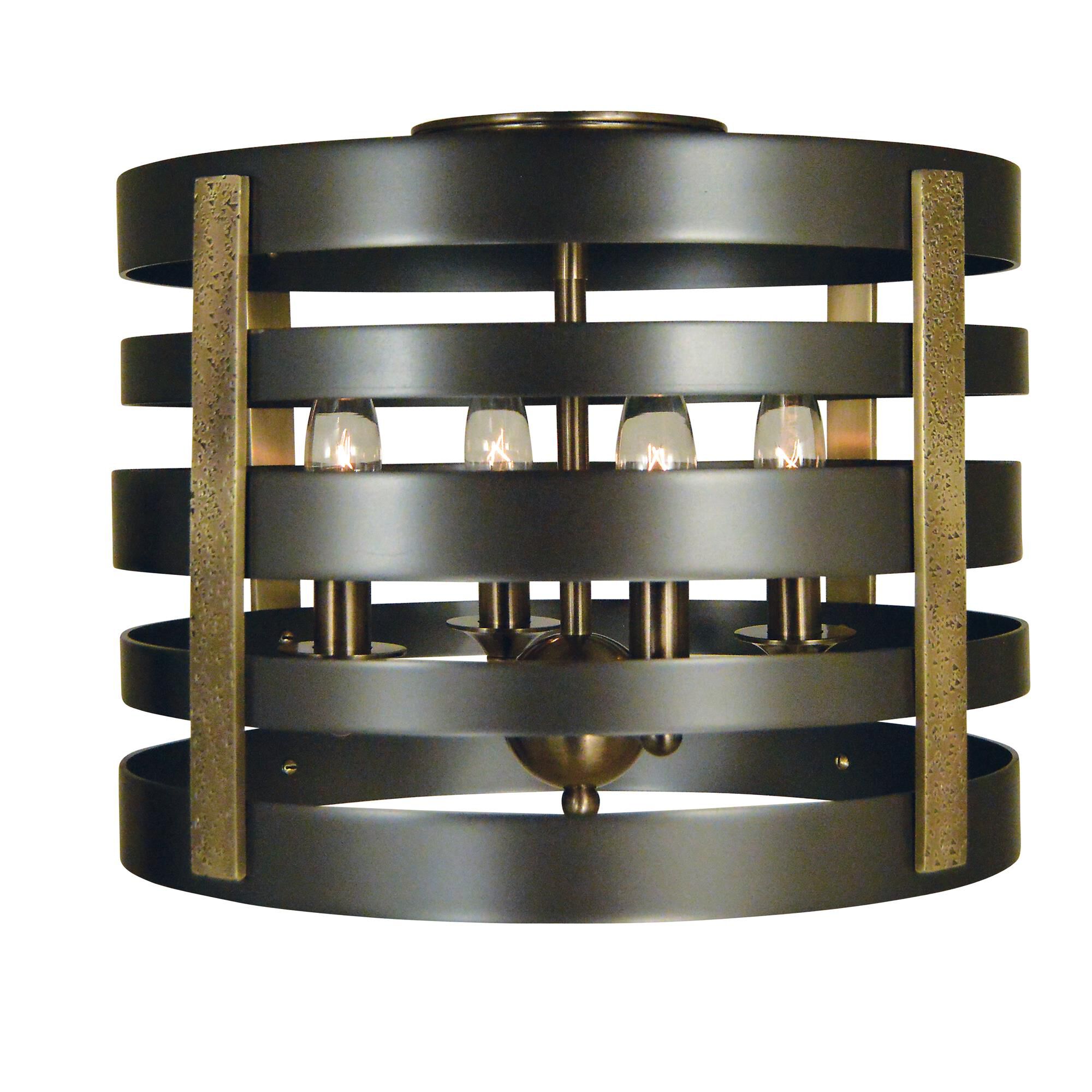 Shown in Mahogany Bronze with Antique Brass Accents finish