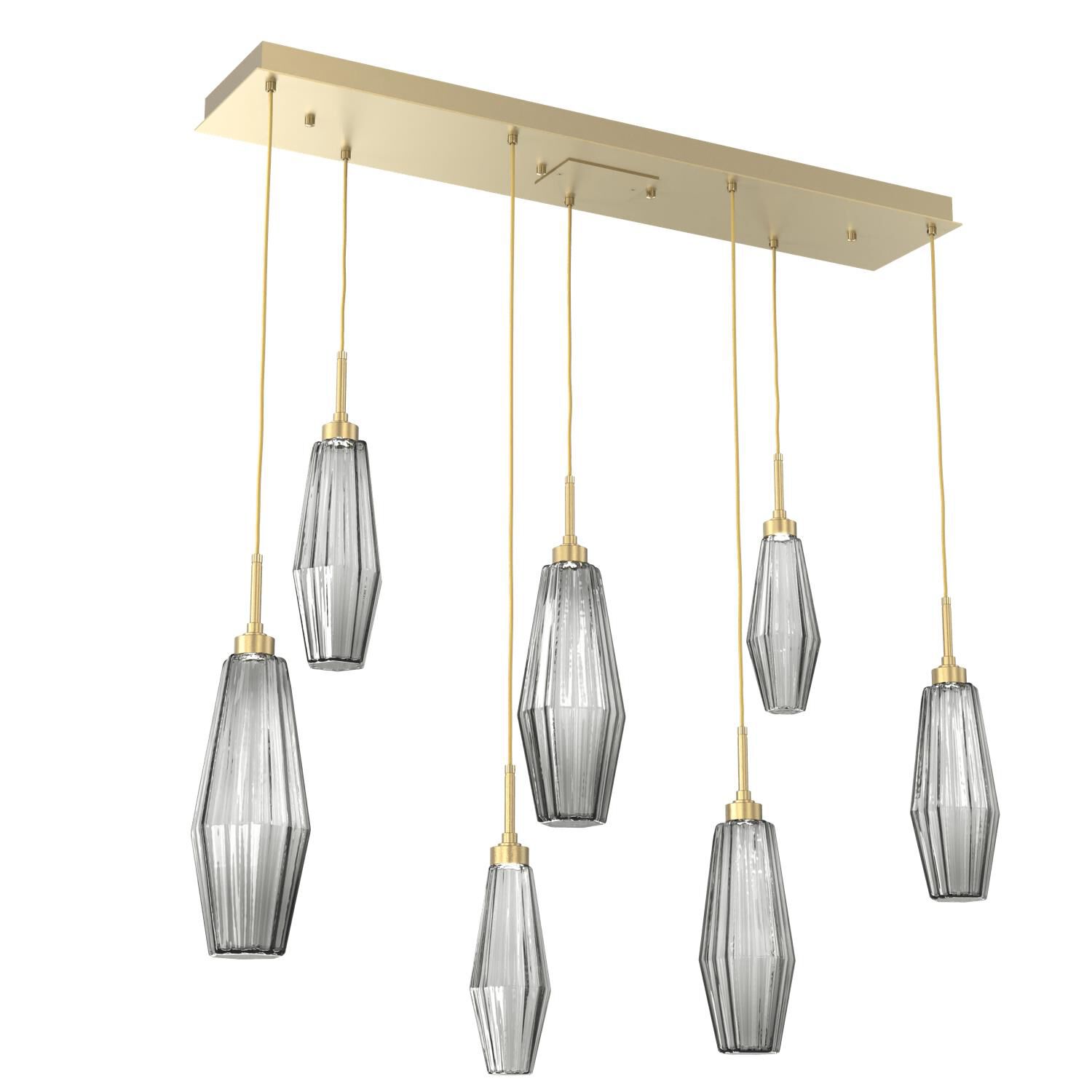 Aalto 45 Inch 7 Light LED Linear Suspension Light by Hammerton Studio