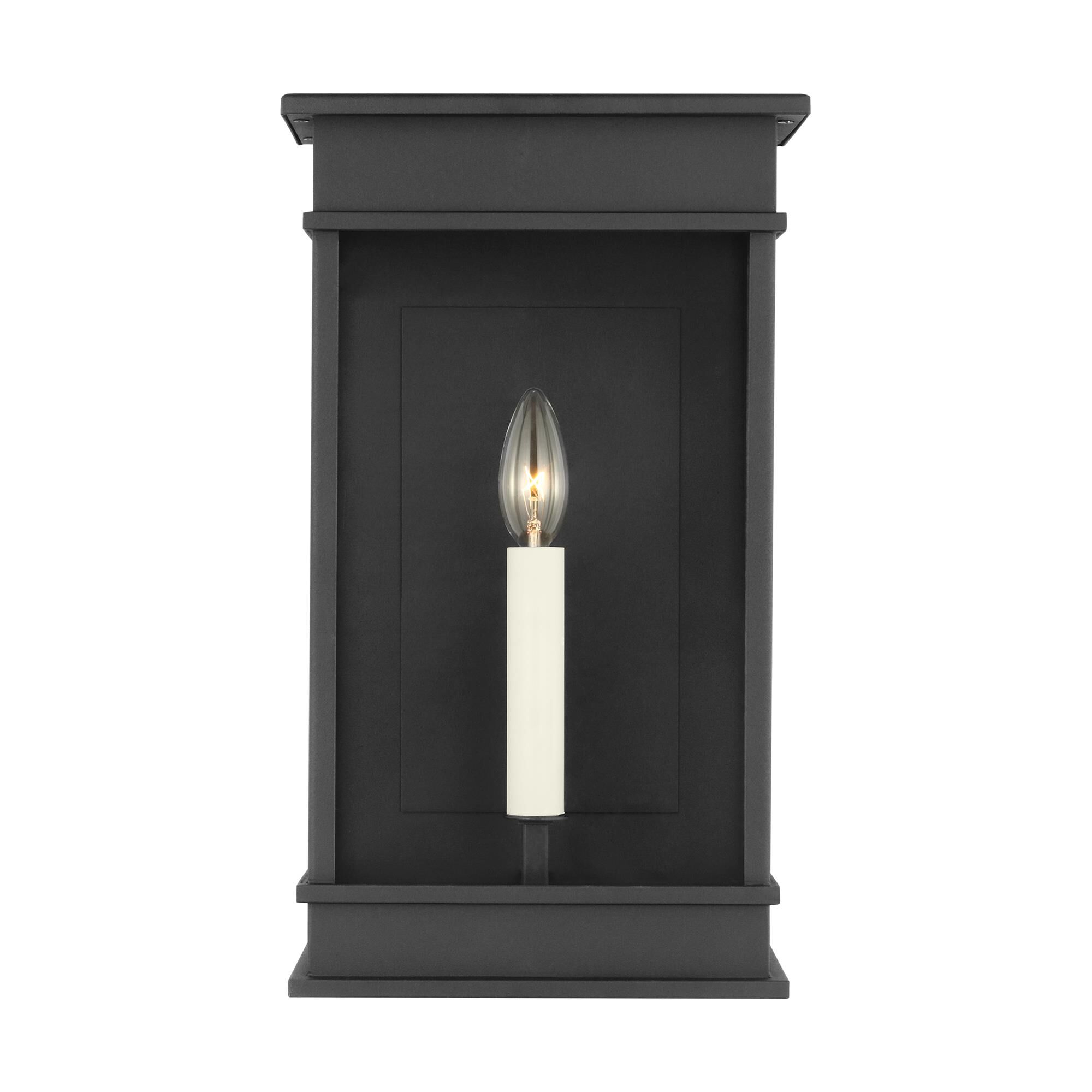 Shown in Textured Black finish and Clear Glass Panel And Clear Glass Panels shade