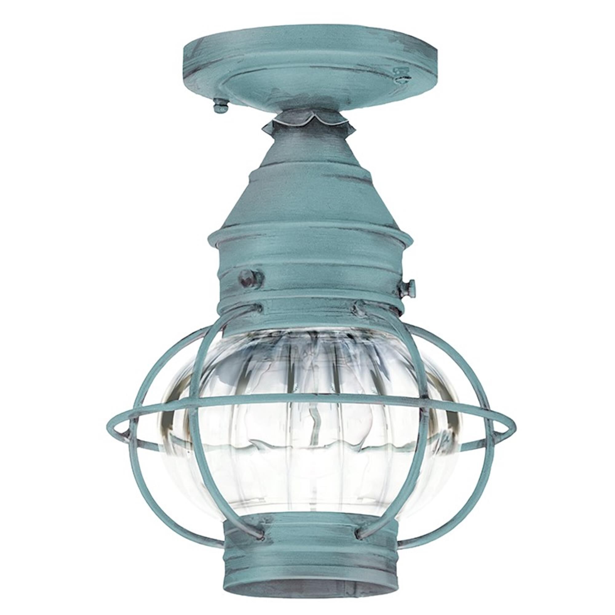 Onion 8 Inch Outdoor Flush Mount,