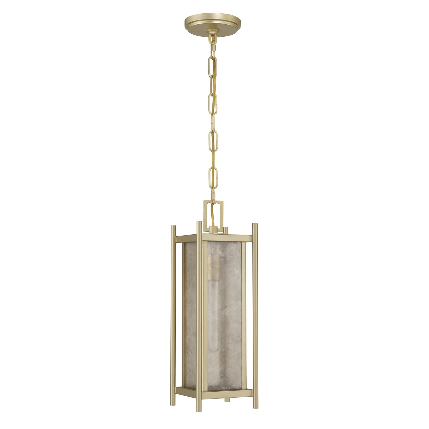 Shown in Serene Brass finish and Clear Mica glass