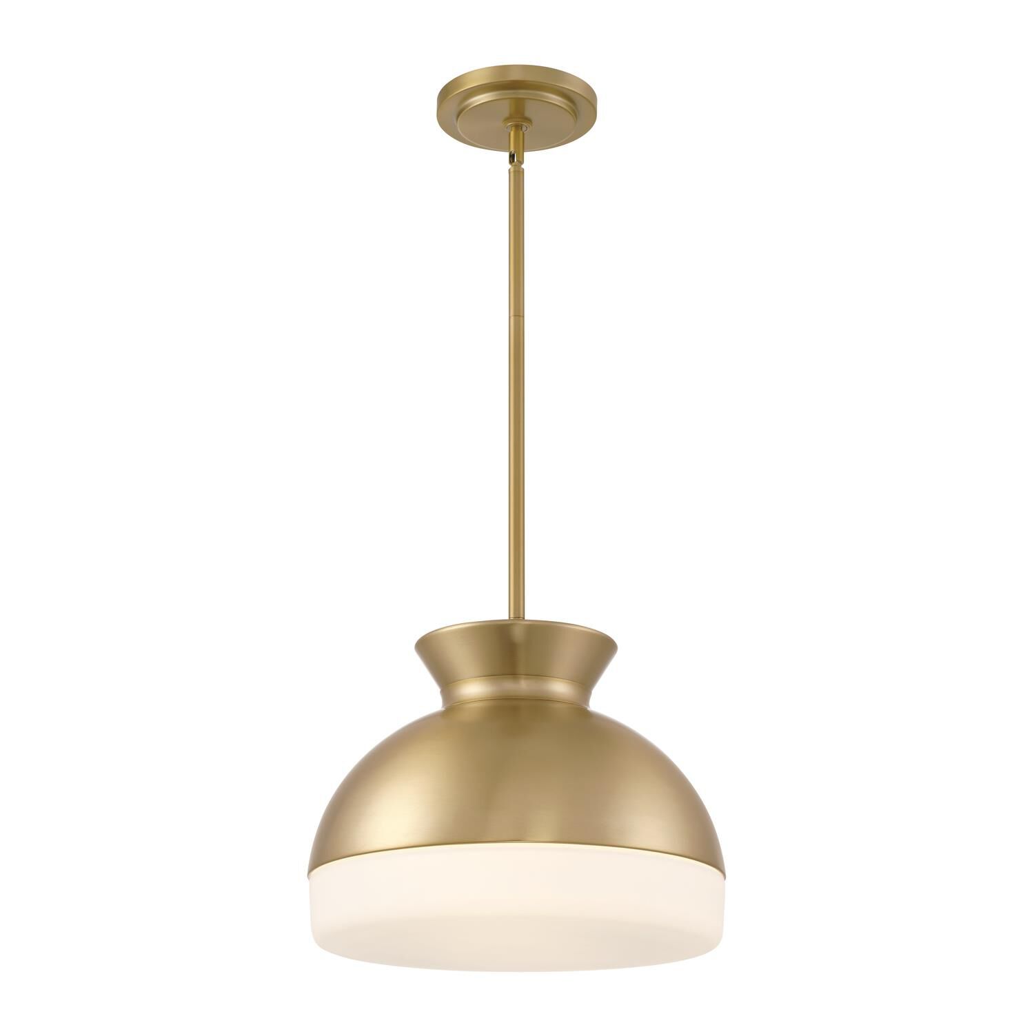 Shown in Vibrant Gold finish and Glass shade