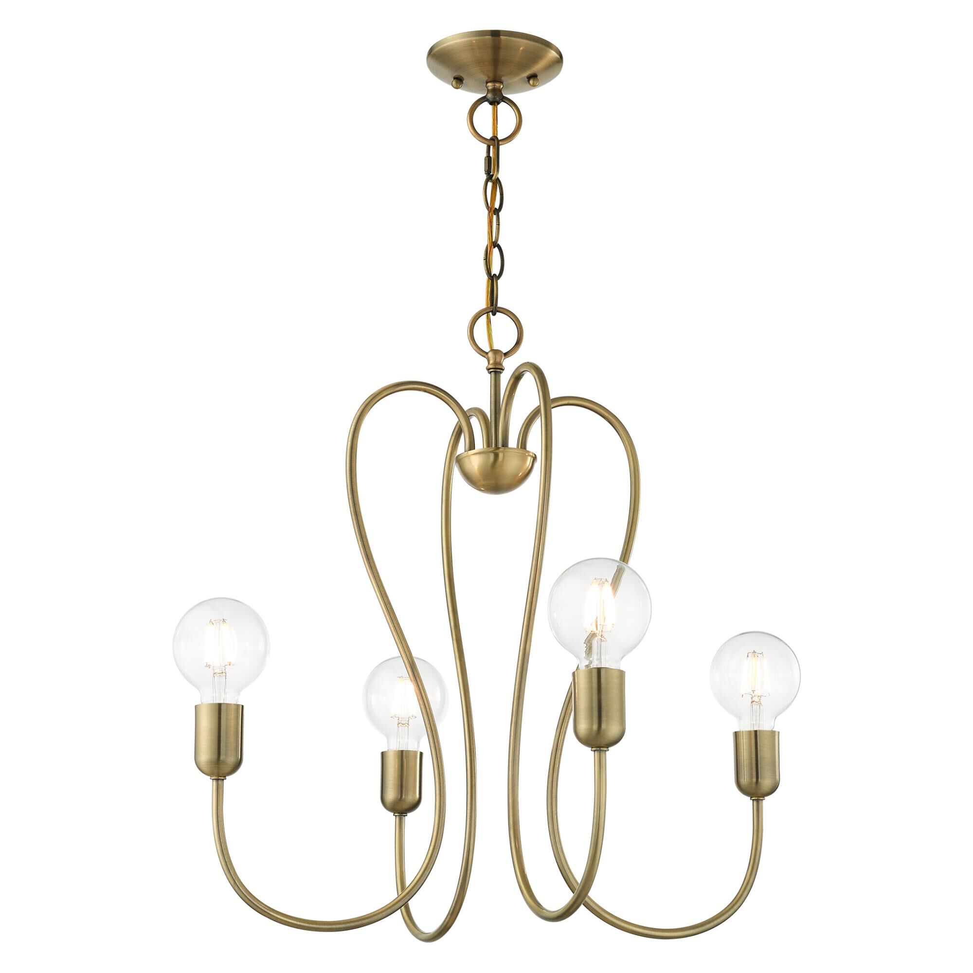 Lucerne 4 Light Mini Chandelier by Livex Lighting