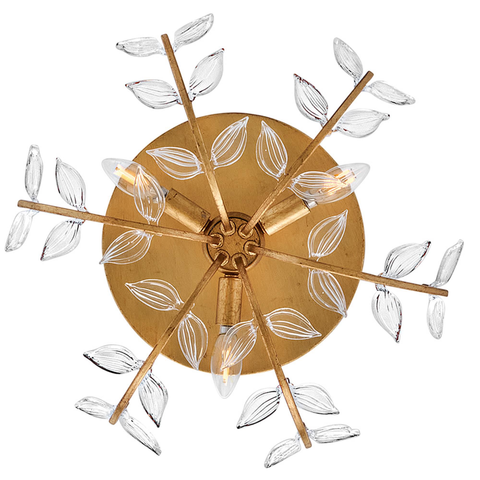 Aliso 20 Inch 3 Light Semi Flush Mount,