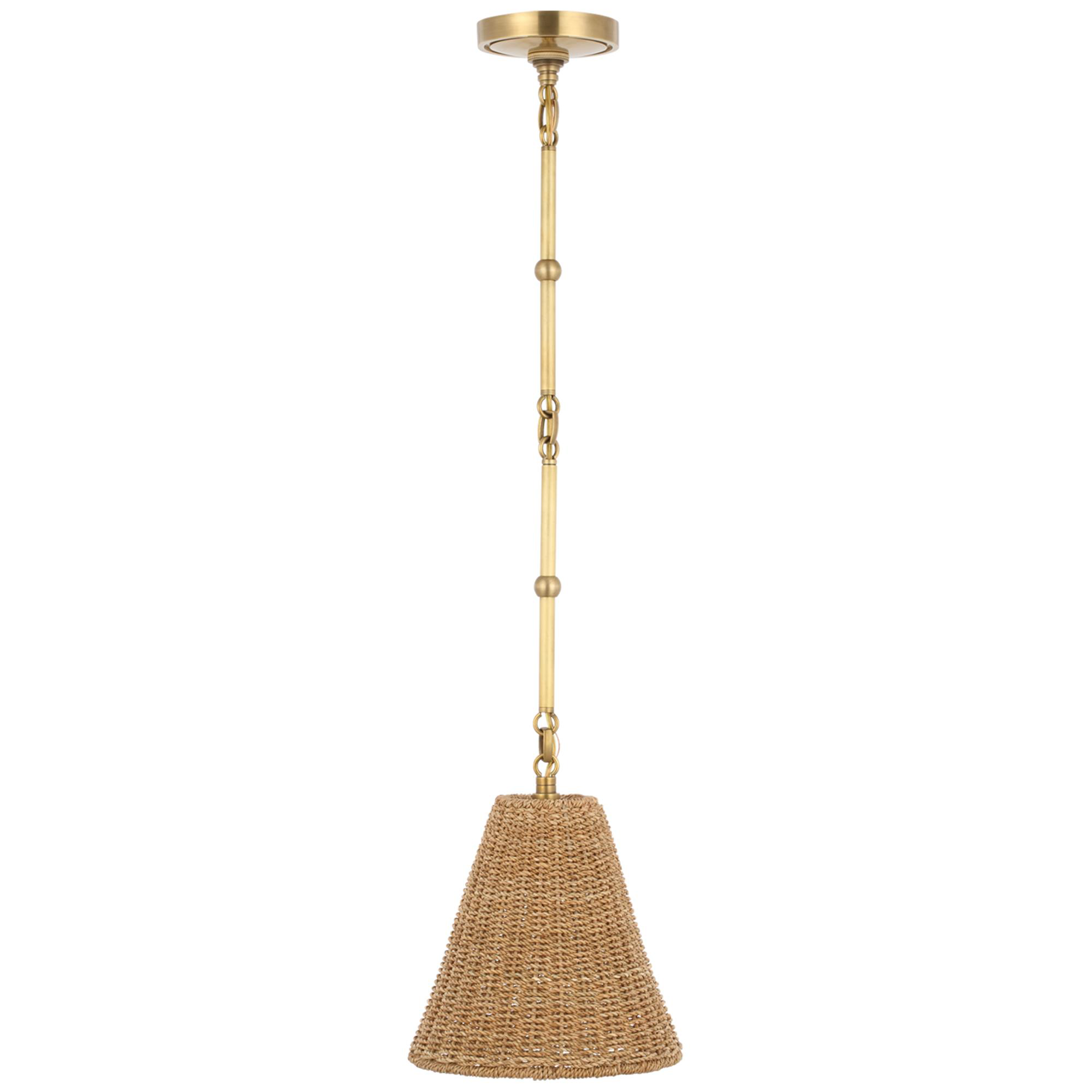 Shown in Hand-Rubbed Antique Brass finish and Toast shade